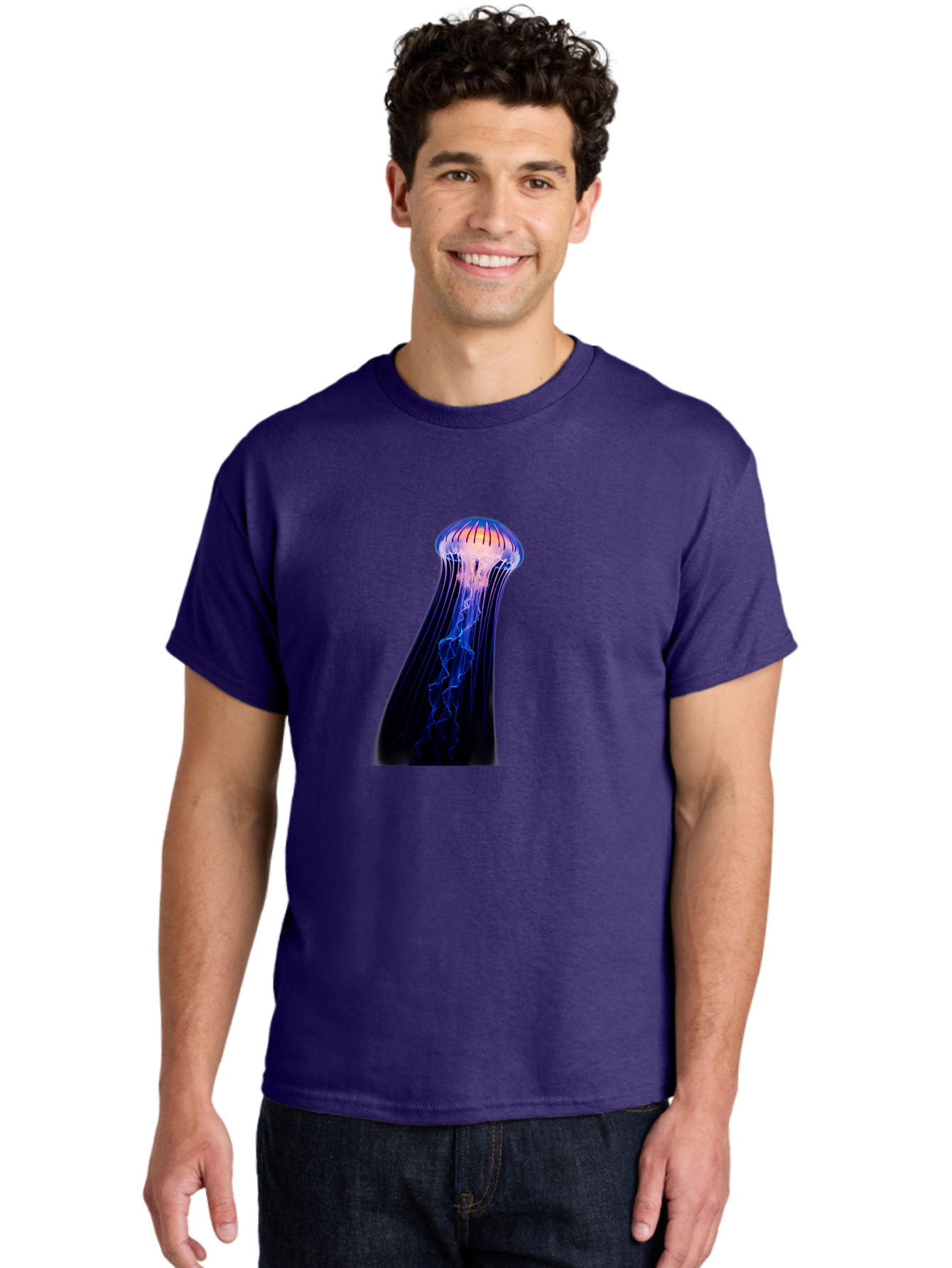 Jellyfish-5 Men'S Graphic Tee, 100% Cotton, Comfortable Casual Summer Wear, Machine Washable, Vintage Camera, Old Camera, Antique Camera, Black Camera, Classic Photography, Photography Equipment, Nostalgic Device, Film Camera, Camera Art Baj518