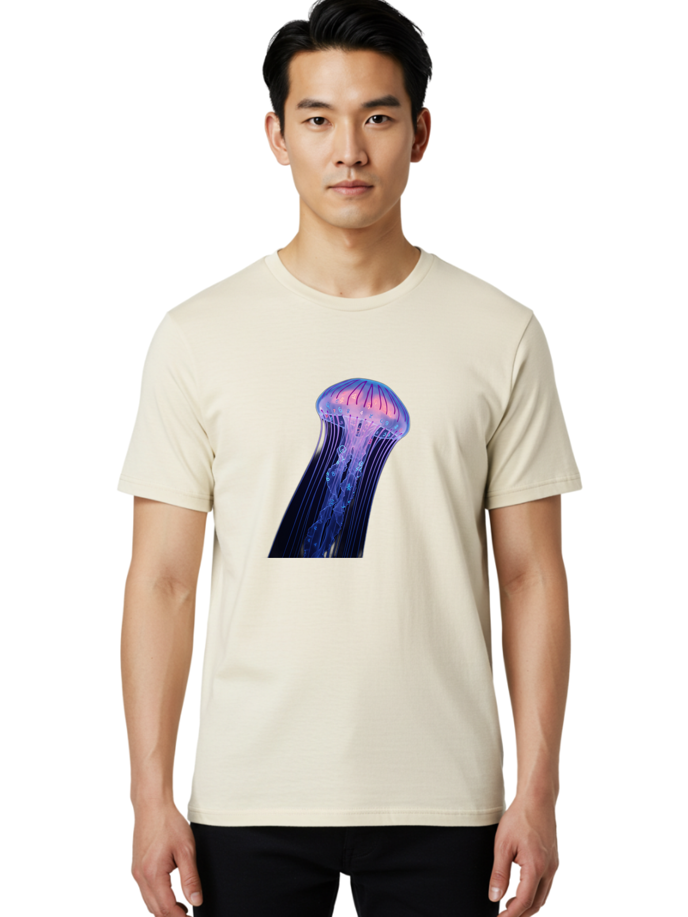 Jellyfish-9 Men'S Graphic Tee, 100% Cotton, Comfortable Casual Summer Wear, Machine Washable, Vintage Camera, Old Camera, Antique Camera, Black Camera, Classic Photography, Photography Equipment, Nostalgic Device, Film Camera, Camera Art Baj522