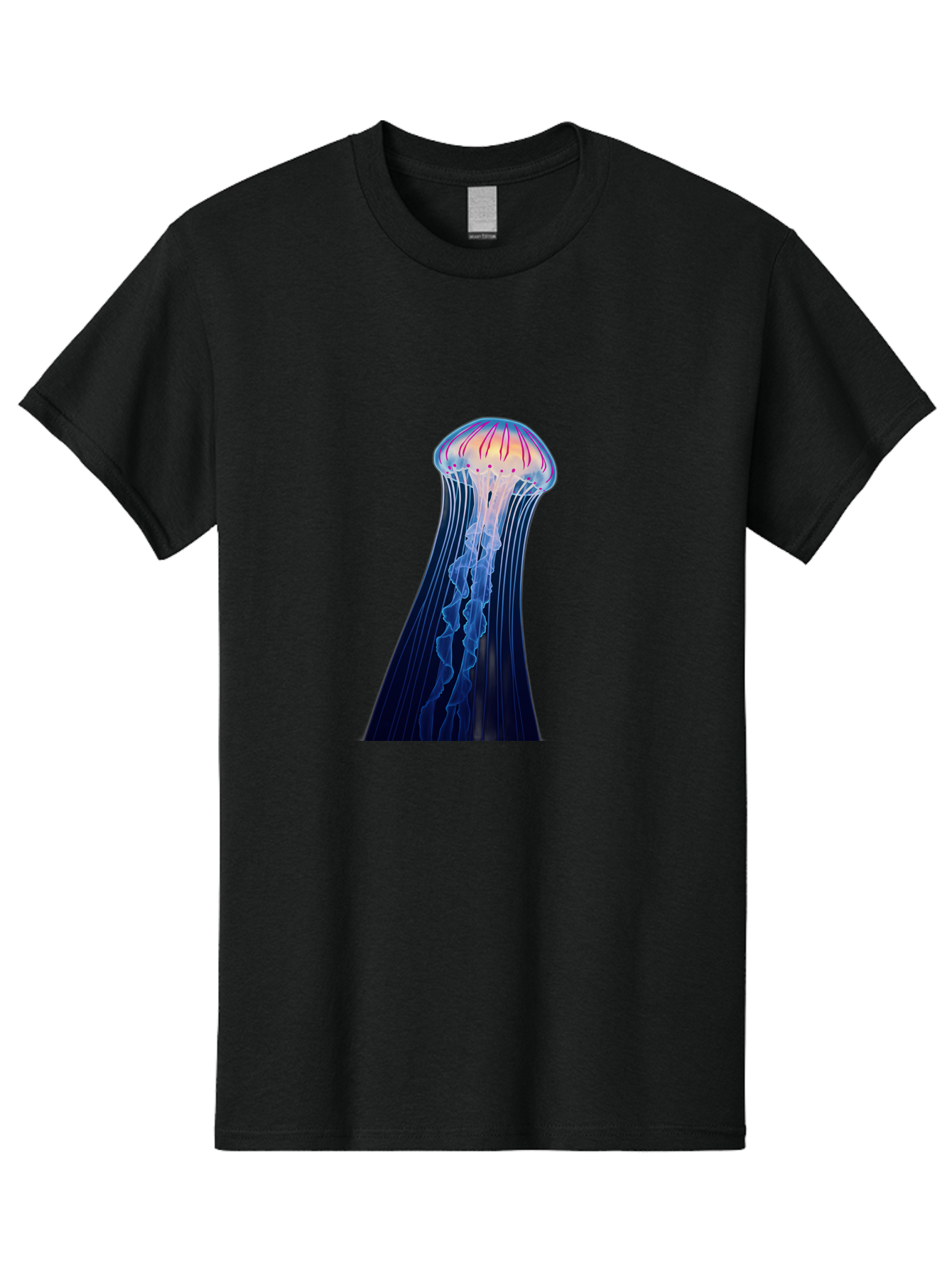 Jellyfish-Illustration Men'S Graphic Tee, 100% Cotton, Comfortable Casual Summer Wear, Machine Washable, Vintage Camera, Old Camera, Antique Camera, Black Camera, Classic Photography, Photography Equipment, Nostalgic Device, Film Camera, Baj524