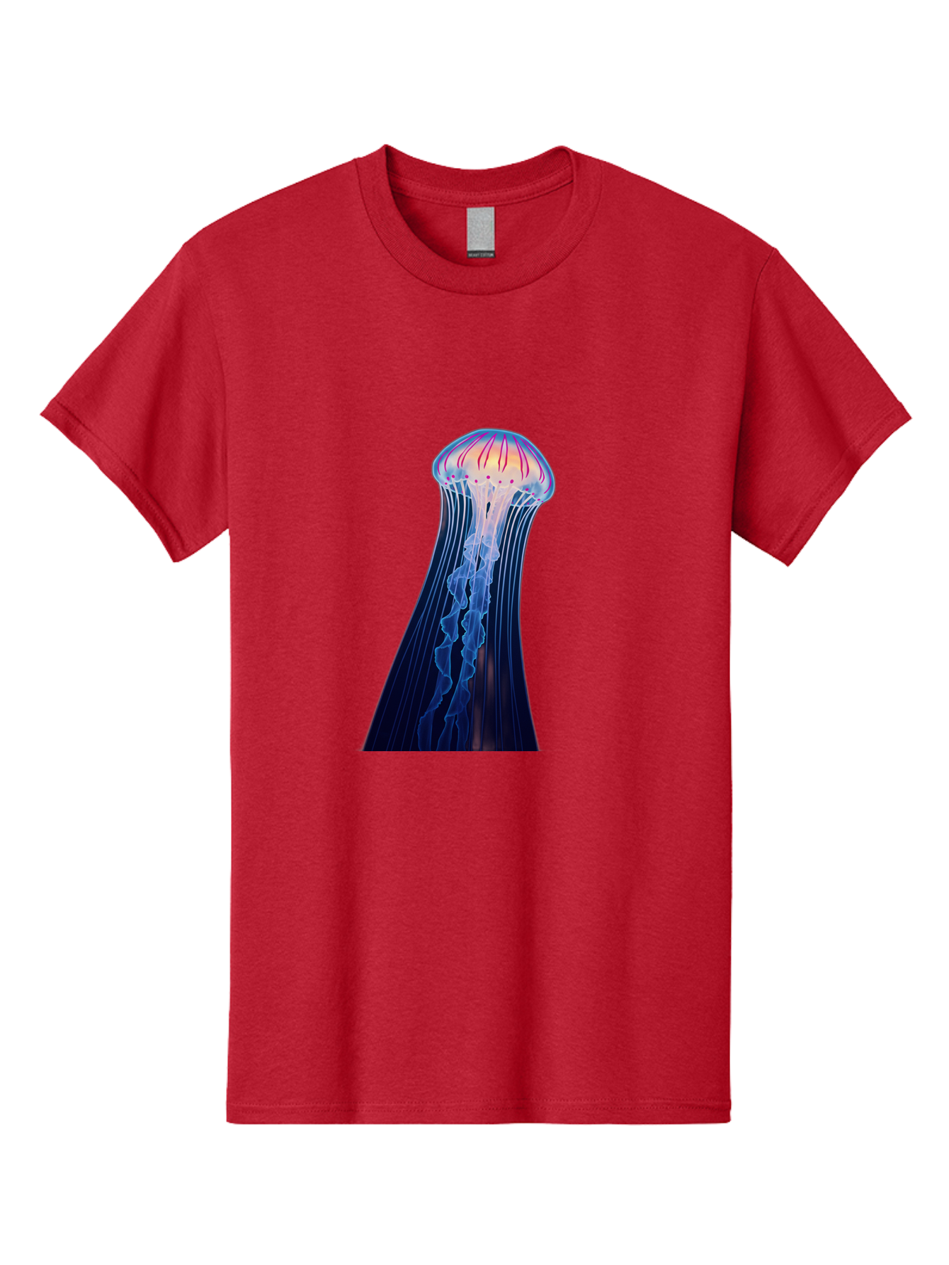 Jellyfish-Illustration Men'S Graphic Tee, 100% Cotton, Comfortable Casual Summer Wear, Machine Washable, Vintage Camera, Old Camera, Antique Camera, Black Camera, Classic Photography, Photography Equipment, Nostalgic Device, Film Camera, Baj524