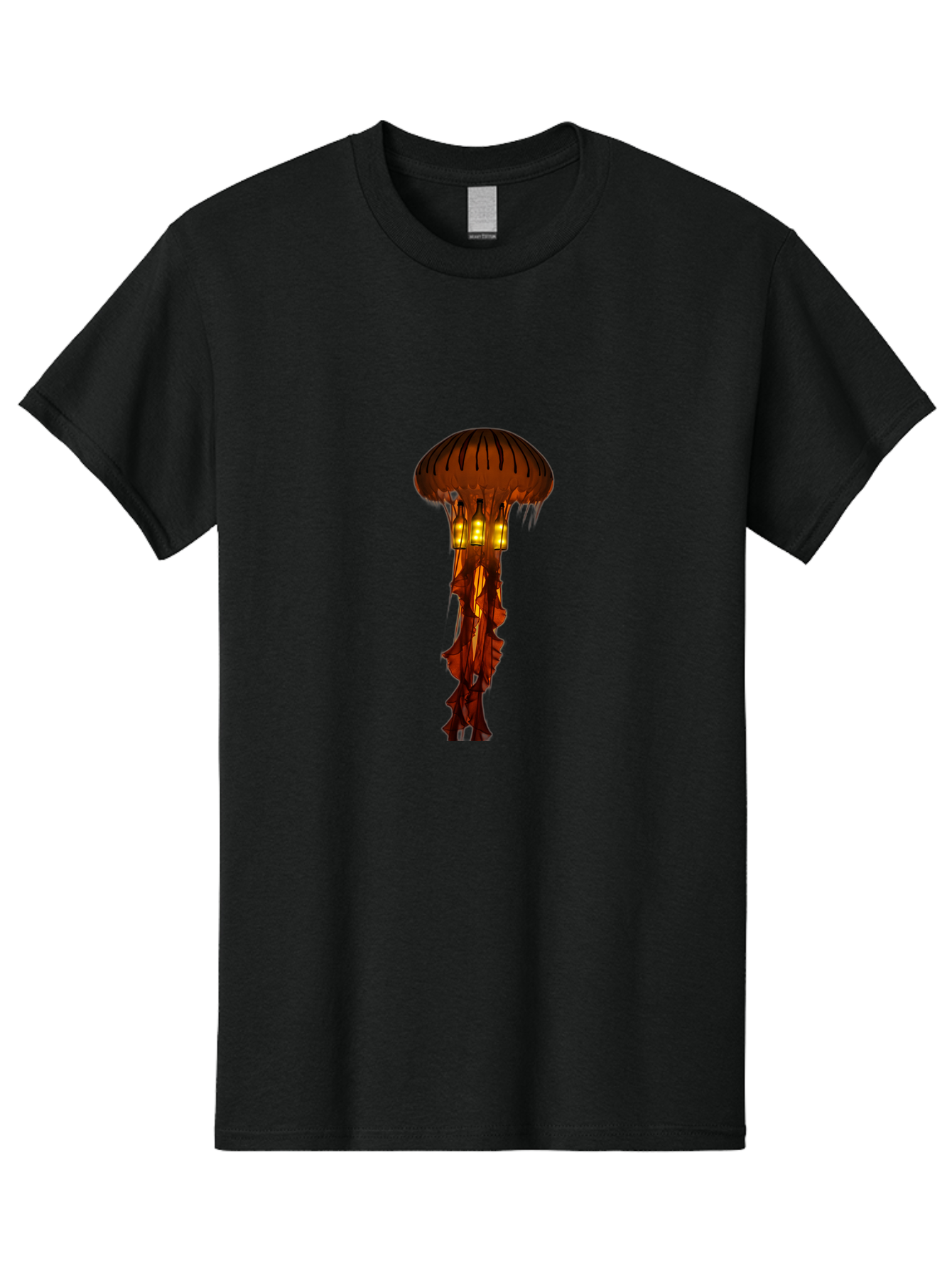 Jellyfish-Lantern Men'S Graphic Tee, 100% Cotton, Comfortable Casual Summer Wear, Machine Washable, Vintage Camera, Old Camera, Antique Camera, Black Camera, Classic Photography, Photography Equipment, Nostalgic Device, Film Camera, Camera Art Baj525