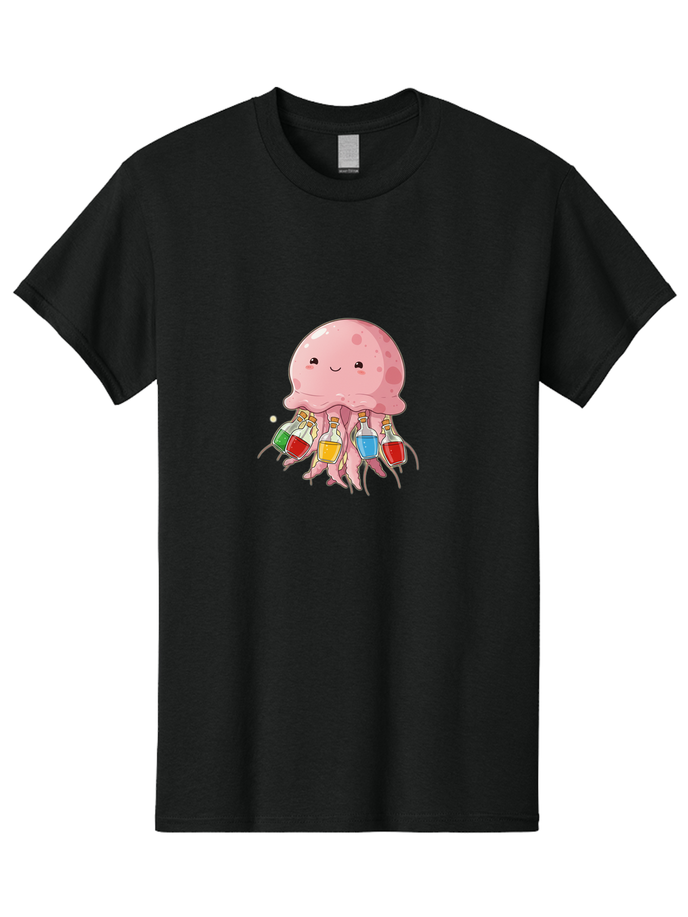 Jellyfish-With-Potion-Bottles Men'S Graphic Tee, 100% Cotton, Comfortable Casual Summer Wear, Machine Washable, Vintage Camera, Old Camera, Antique Camera, Black Camera, Classic Photography, Photography Equipment, Nostalgic Device, Baj528
