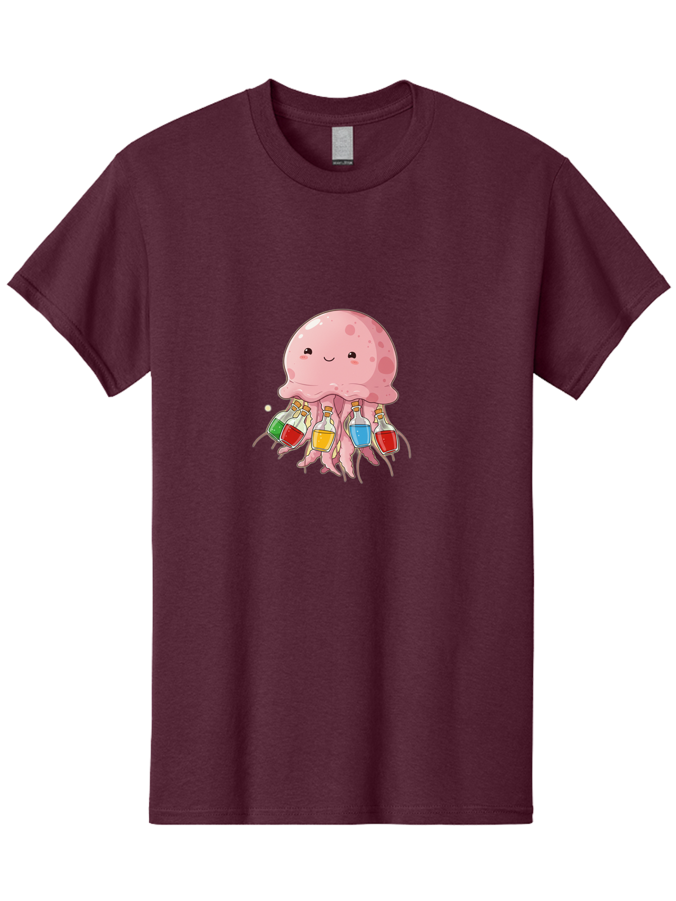 Jellyfish-With-Potion-Bottles Men'S Graphic Tee, 100% Cotton, Comfortable Casual Summer Wear, Machine Washable, Vintage Camera, Old Camera, Antique Camera, Black Camera, Classic Photography, Photography Equipment, Nostalgic Device, Baj528