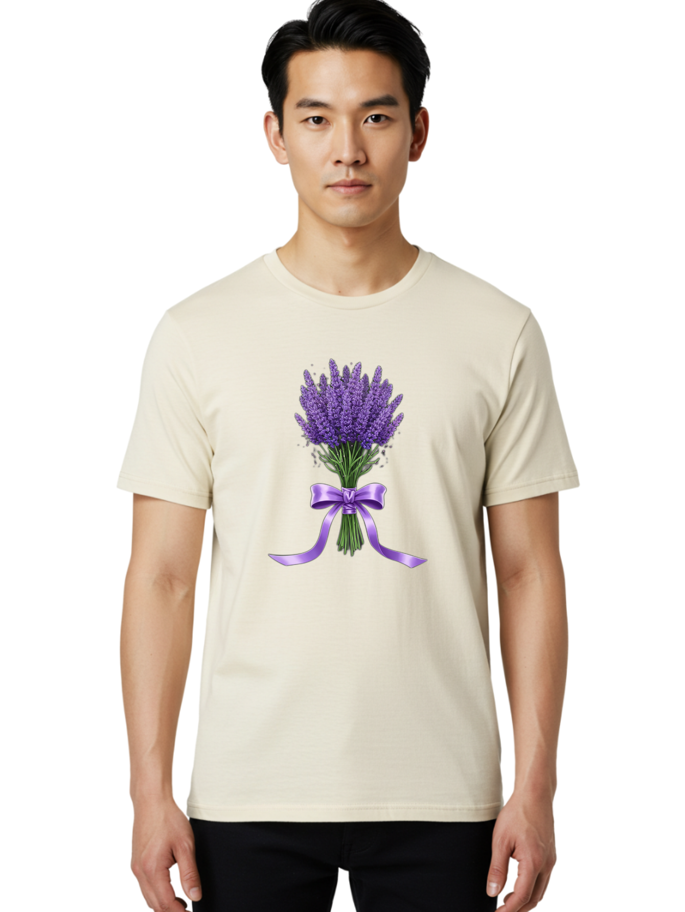 Lavender-Bouquet-2 Men'S Graphic Tee, 100% Cotton, Comfortable Casual Summer Wear, Machine Washable, Vintage Camera, Old Camera, Antique Camera, Black Camera, Classic Photography, Photography Equipment, Nostalgic Device, Film Camera, Baj545