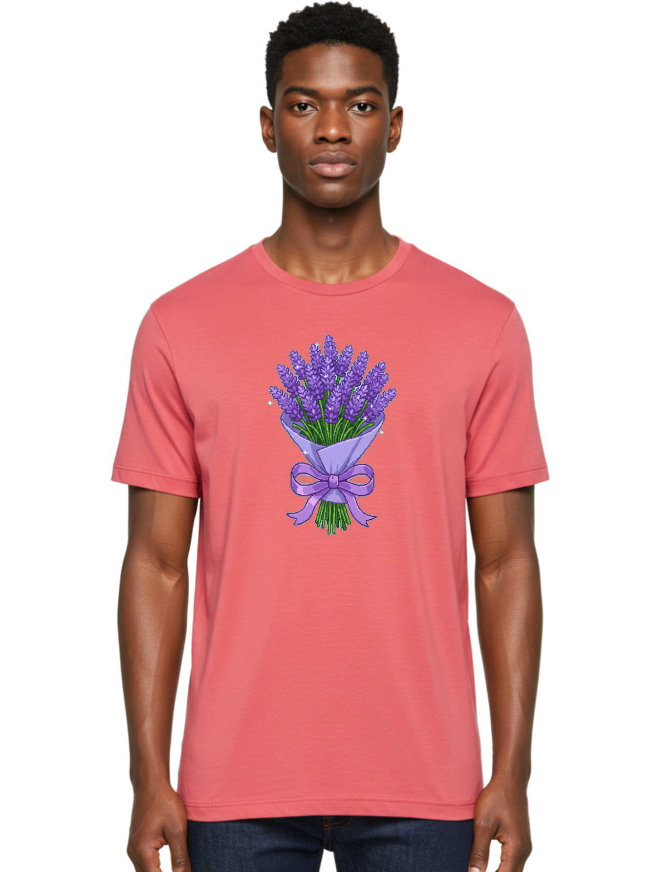 Lavender-Bouquet-5 Men'S Graphic Tee, 100% Cotton, Comfortable Casual Summer Wear, Machine Washable, Vintage Camera, Old Camera, Antique Camera, Black Camera, Classic Photography, Photography Equipment, Nostalgic Device, Film Camera, Baj553