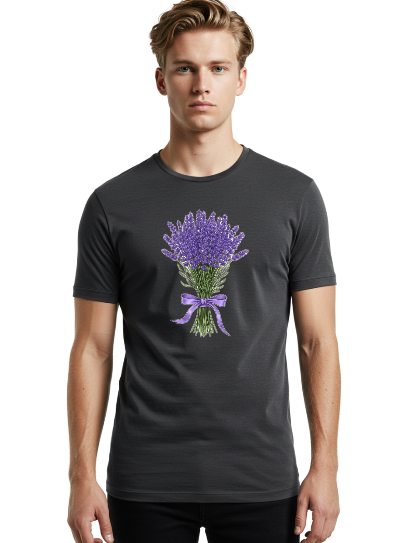 Lavender-Bouquet-9 Men'S Graphic Tee, 100% Cotton, Comfortable Casual Summer Wear, Machine Washable, Vintage Camera, Old Camera, Antique Camera, Black Camera, Classic Photography, Photography Equipment, Nostalgic Device, Film Camera, Baj557