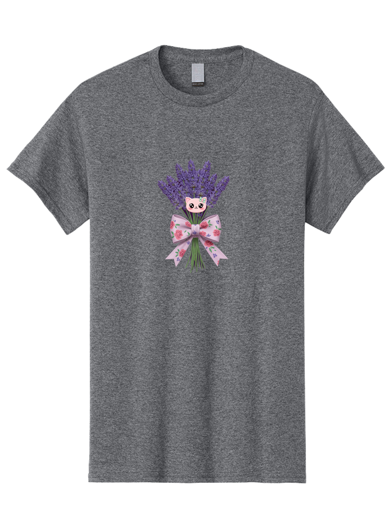 Lavender-Bouquet-With-Cat-Face Men'S Graphic Tee, 100% Cotton, Comfortable Casual Summer Wear, Machine Washable, Vintage Camera, Old Camera, Antique Camera, Black Camera, Classic Photography, Photography Equipment, Nostalgic Device, Baj559