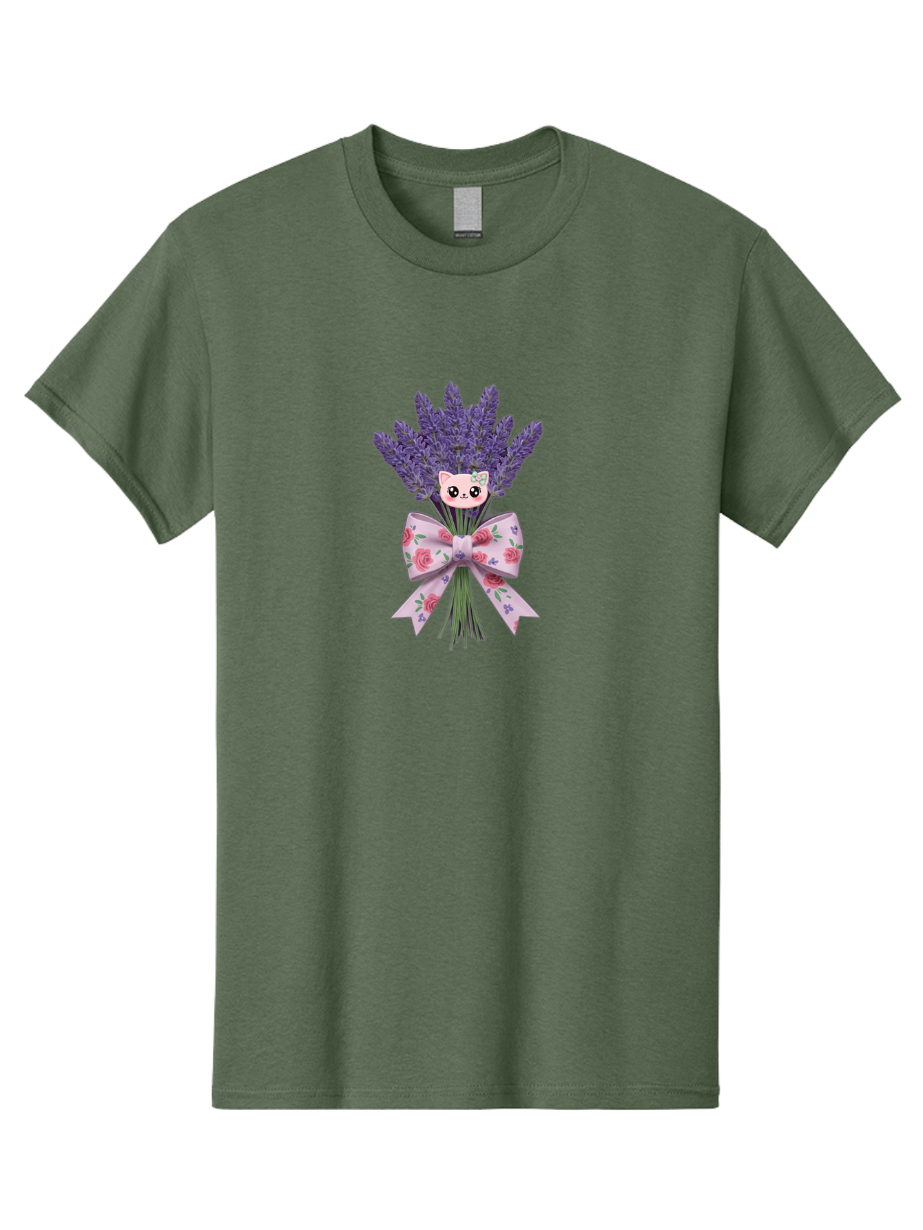 Lavender-Bouquet-With-Cat-Face Men'S Graphic Tee, 100% Cotton, Comfortable Casual Summer Wear, Machine Washable, Vintage Camera, Old Camera, Antique Camera, Black Camera, Classic Photography, Photography Equipment, Nostalgic Device, Baj559