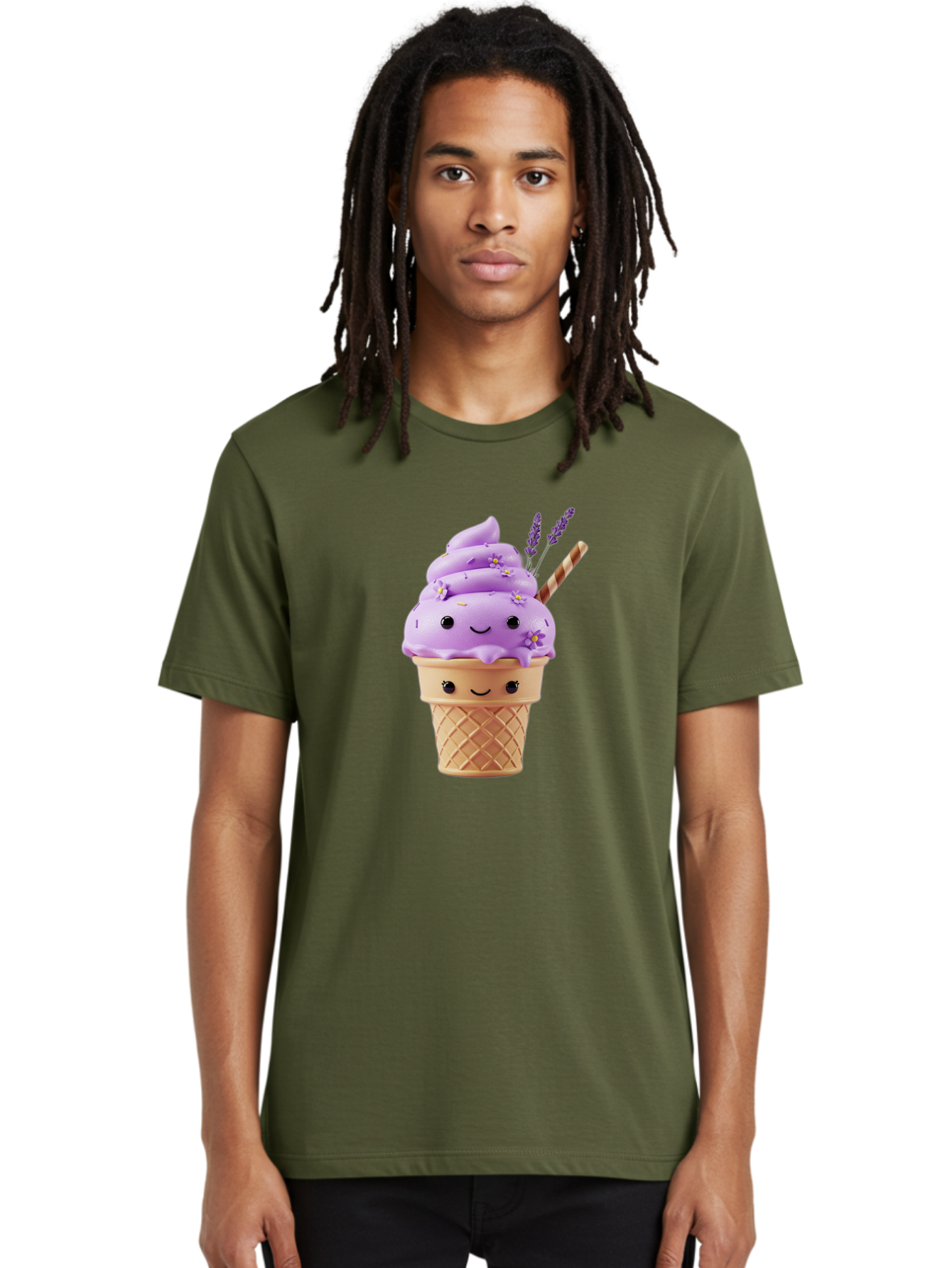 Lavender-Ice-Cream Men'S Graphic Tee, 100% Cotton, Comfortable Casual Summer Wear, Machine Washable, Vintage Camera, Old Camera, Antique Camera, Black Camera, Classic Photography, Photography Equipment, Nostalgic Device, Film Camera, Baj561