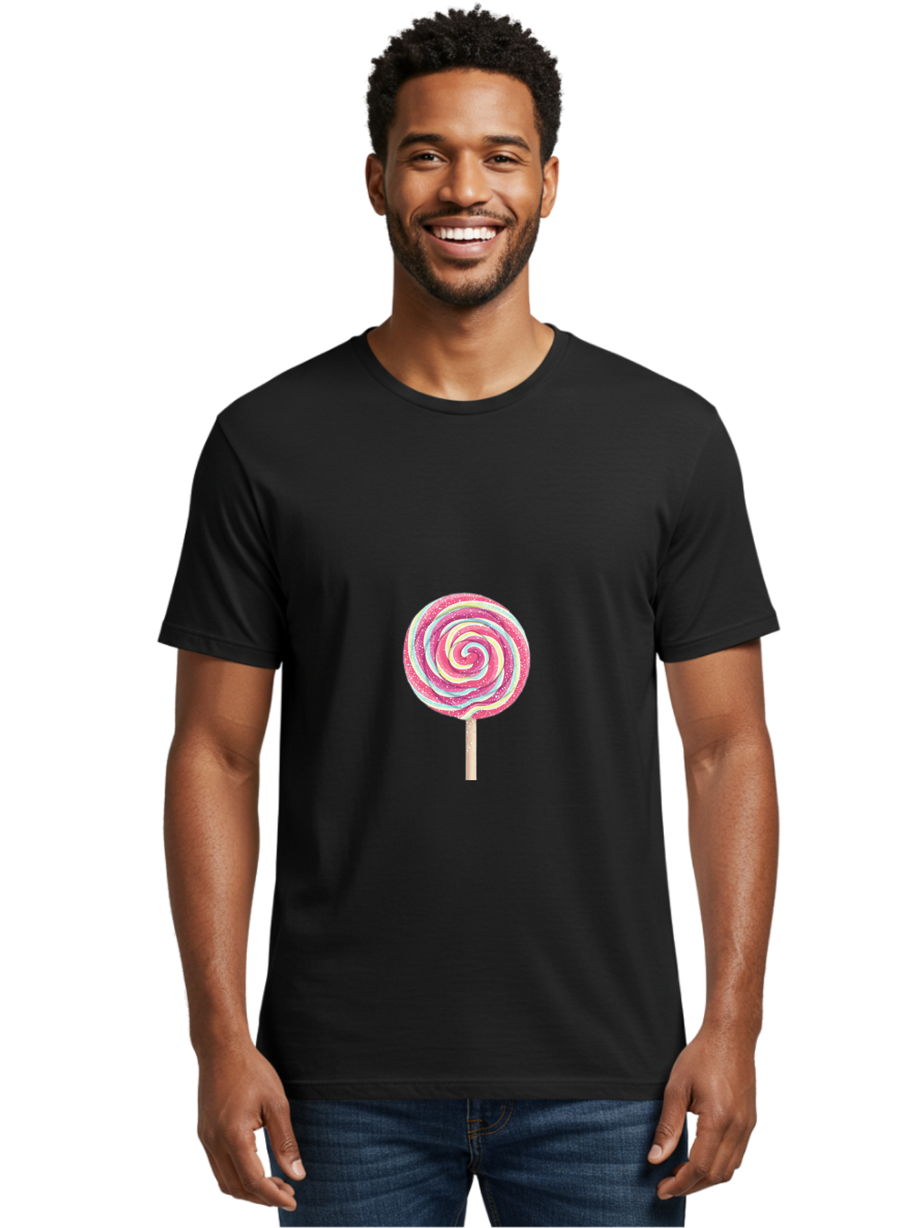 Lollipop Men'S Graphic Tee, 100% Cotton, Comfortable Casual Summer Wear, Machine Washable, Vintage Camera, Old Camera, Antique Camera, Black Camera, Classic Photography, Photography Equipment, Nostalgic Device, Film Camera, Camera Art Baj565
