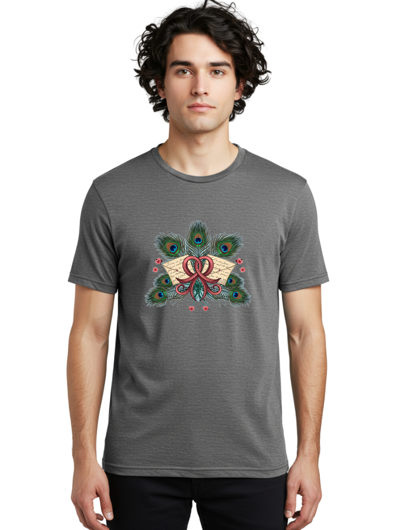 Love-Letter-Peacock-Feathers Men'S Graphic Tee, 100% Cotton, Comfortable Casual Summer Wear, Machine Washable, Vintage Camera, Old Camera, Antique Camera, Black Camera, Classic Photography, Photography Equipment, Nostalgic Device, Film Camera, Baj567