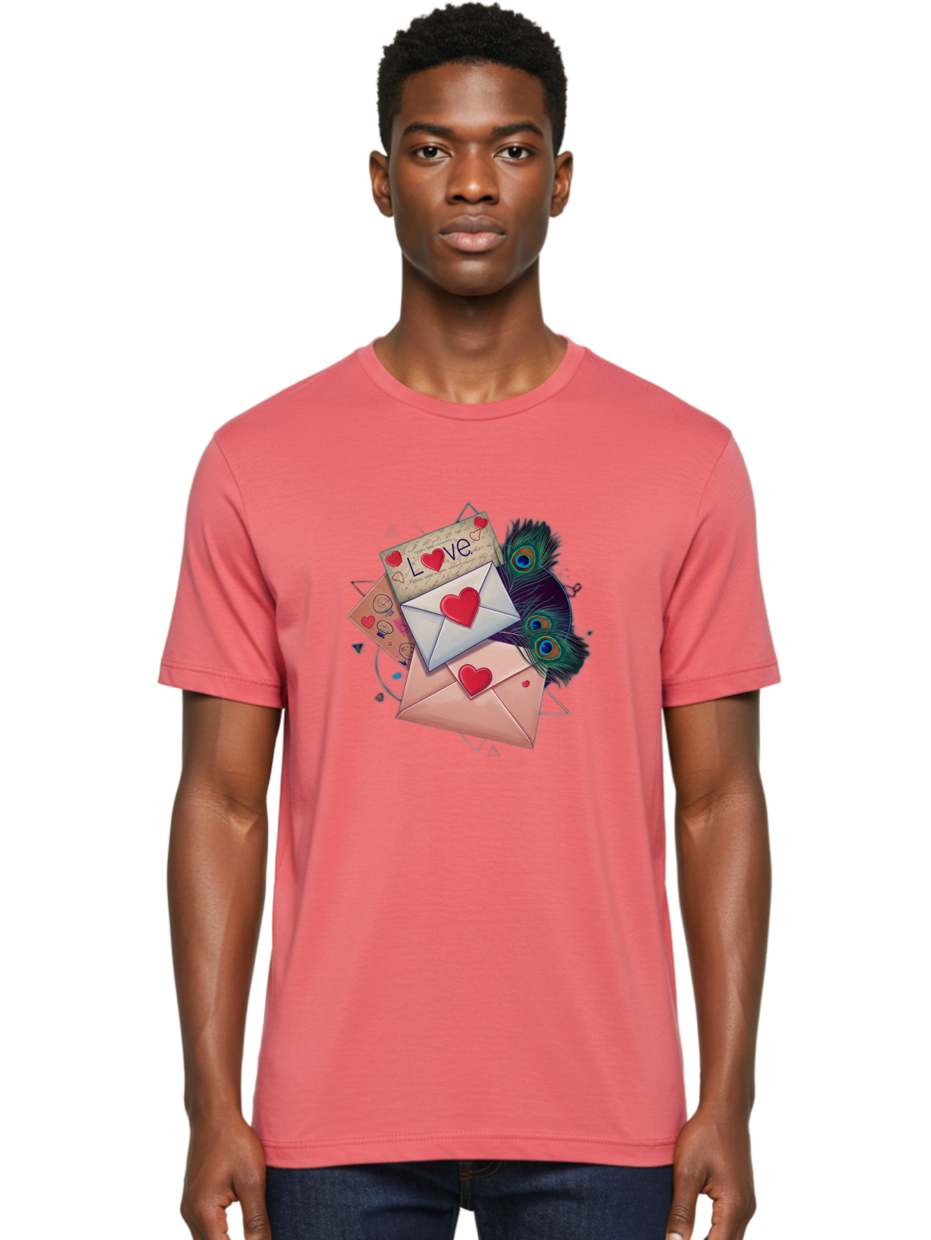 Love-Letters-1 Men'S Graphic Tee, 100% Cotton, Comfortable Casual Summer Wear, Machine Washable, Vintage Camera, Old Camera, Antique Camera, Black Camera, Classic Photography, Photography Equipment, Nostalgic Device, Film Camera, Camera Art Baj568