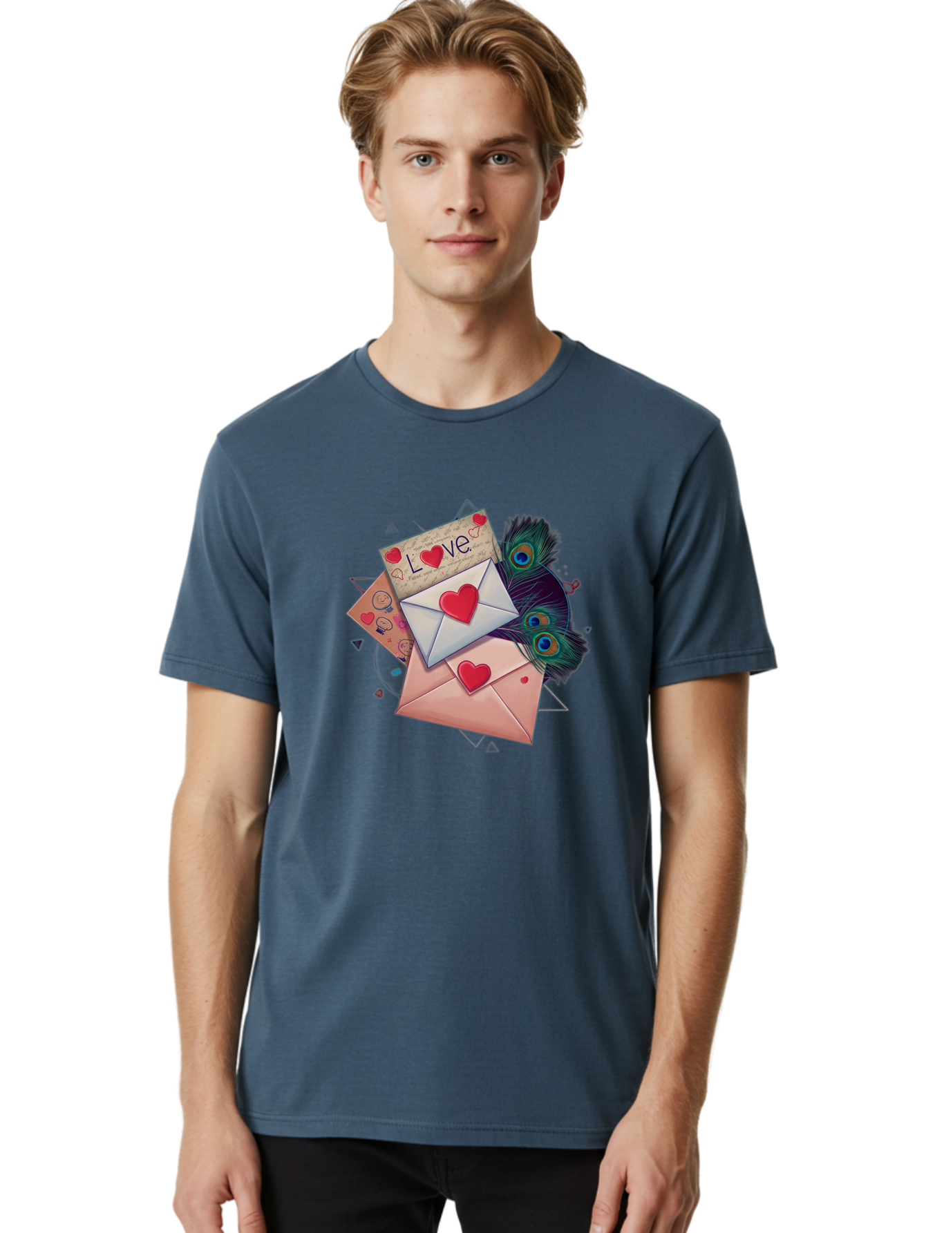 Love-Letters-1 Men'S Graphic Tee, 100% Cotton, Comfortable Casual Summer Wear, Machine Washable, Vintage Camera, Old Camera, Antique Camera, Black Camera, Classic Photography, Photography Equipment, Nostalgic Device, Film Camera, Camera Art Baj568