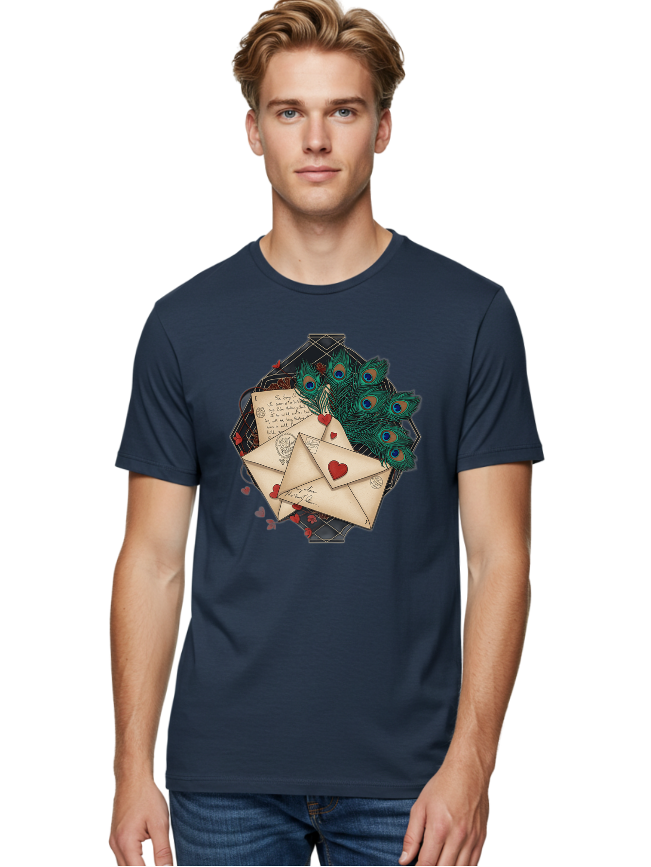 Love-Letters-2 Men'S Graphic Tee, 100% Cotton, Comfortable Casual Summer Wear, Machine Washable, Vintage Camera, Old Camera, Antique Camera, Black Camera, Classic Photography, Photography Equipment, Nostalgic Device, Film Camera, Camera Art Baj569