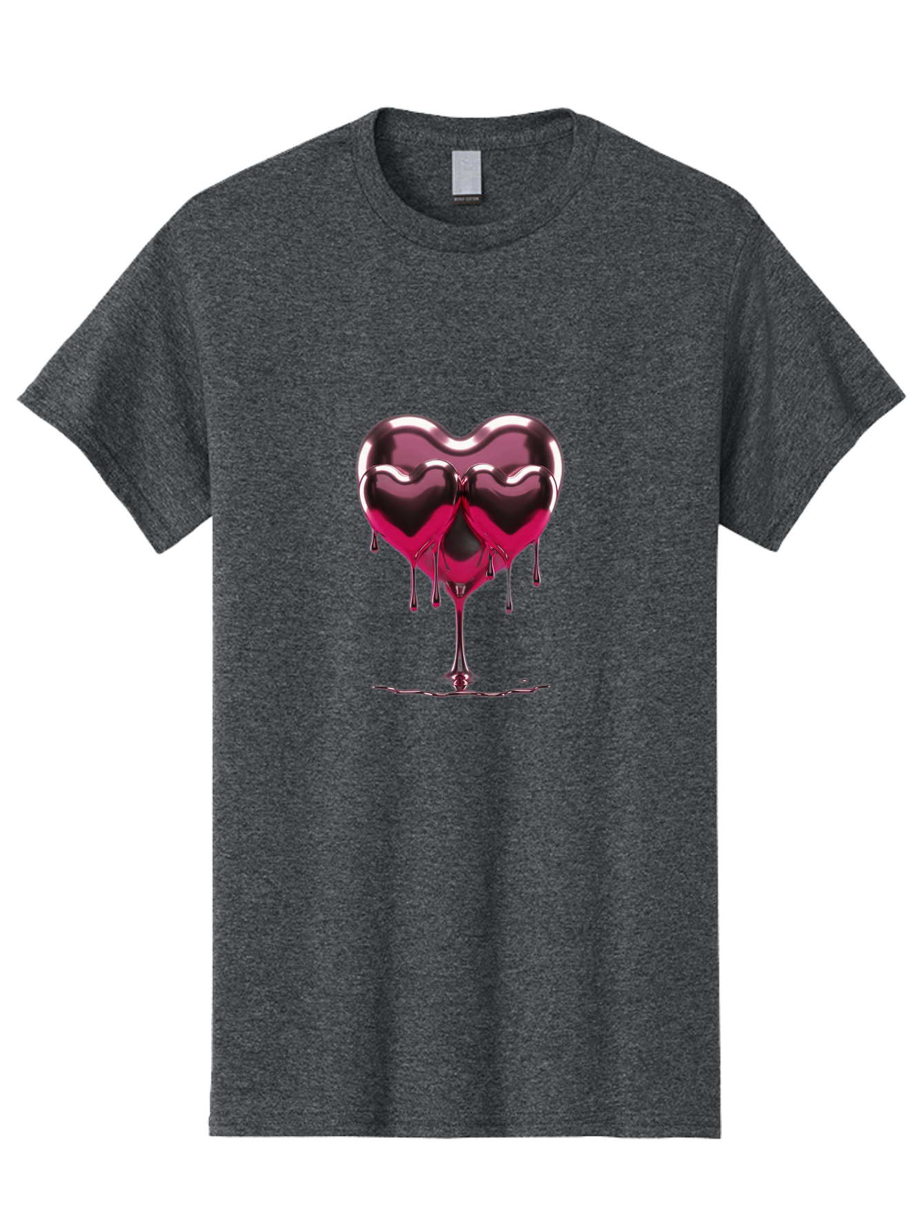 Melting-Heart-10 Men'S Graphic Tee, 100% Cotton, Comfortable Casual Summer Wear, Machine Washable, Vintage Camera, Old Camera, Antique Camera, Black Camera, Classic Photography, Photography Equipment, Nostalgic Device, Film Camera, Camera Art Baj575