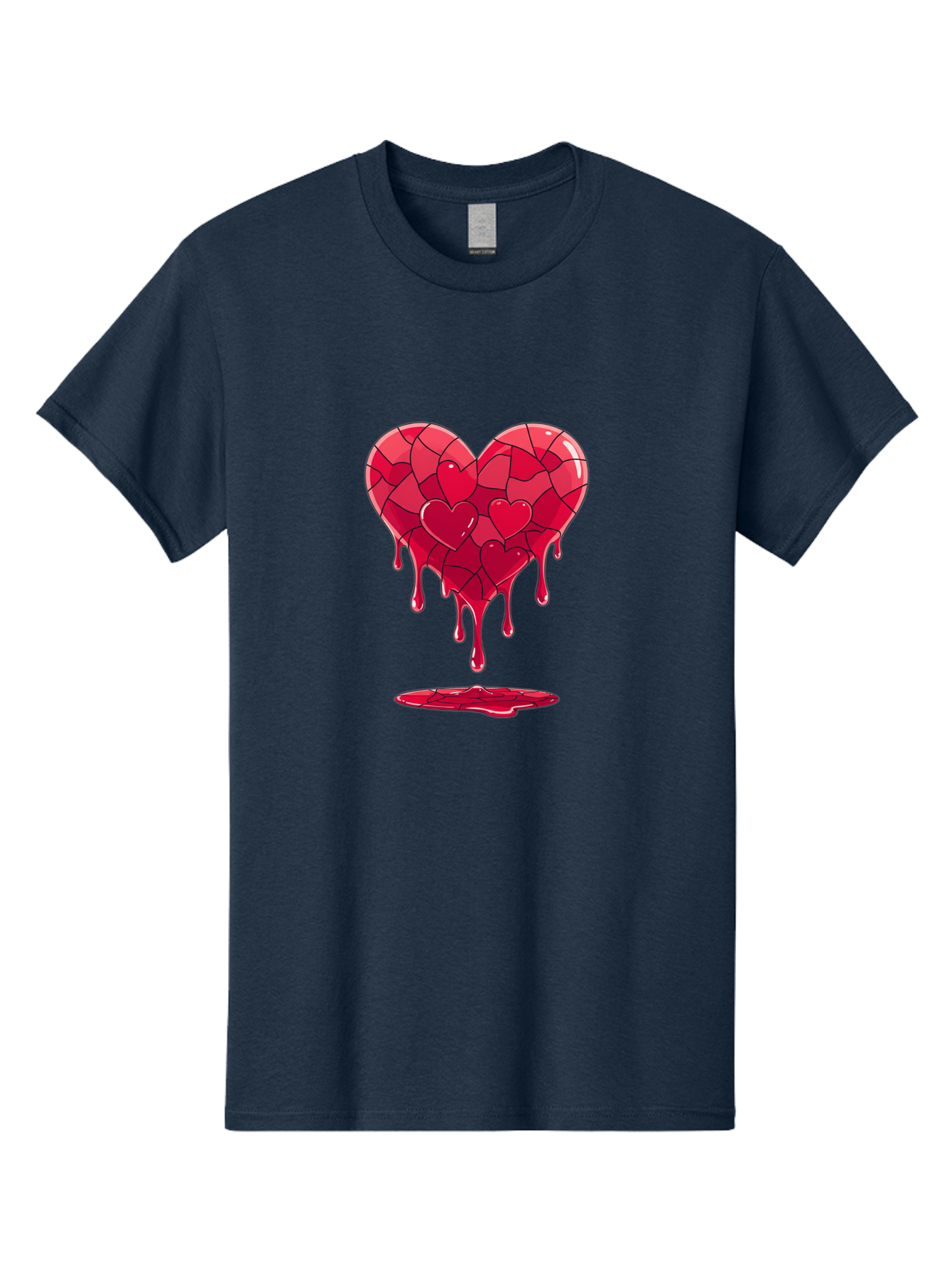 Melting-Heart-7 Men'S Graphic Tee, 100% Cotton, Comfortable Casual Summer Wear, Machine Washable, Vintage Camera, Old Camera, Antique Camera, Black Camera, Classic Photography, Photography Equipment, Nostalgic Device, Film Camera, Camera Art Baj585