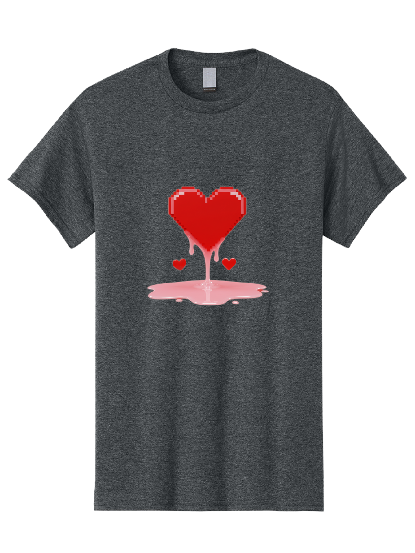 Melting-Heart-8 Men'S Graphic Tee, 100% Cotton, Comfortable Casual Summer Wear, Machine Washable, Vintage Camera, Old Camera, Antique Camera, Black Camera, Classic Photography, Photography Equipment, Nostalgic Device, Film Camera, Camera Art Baj586