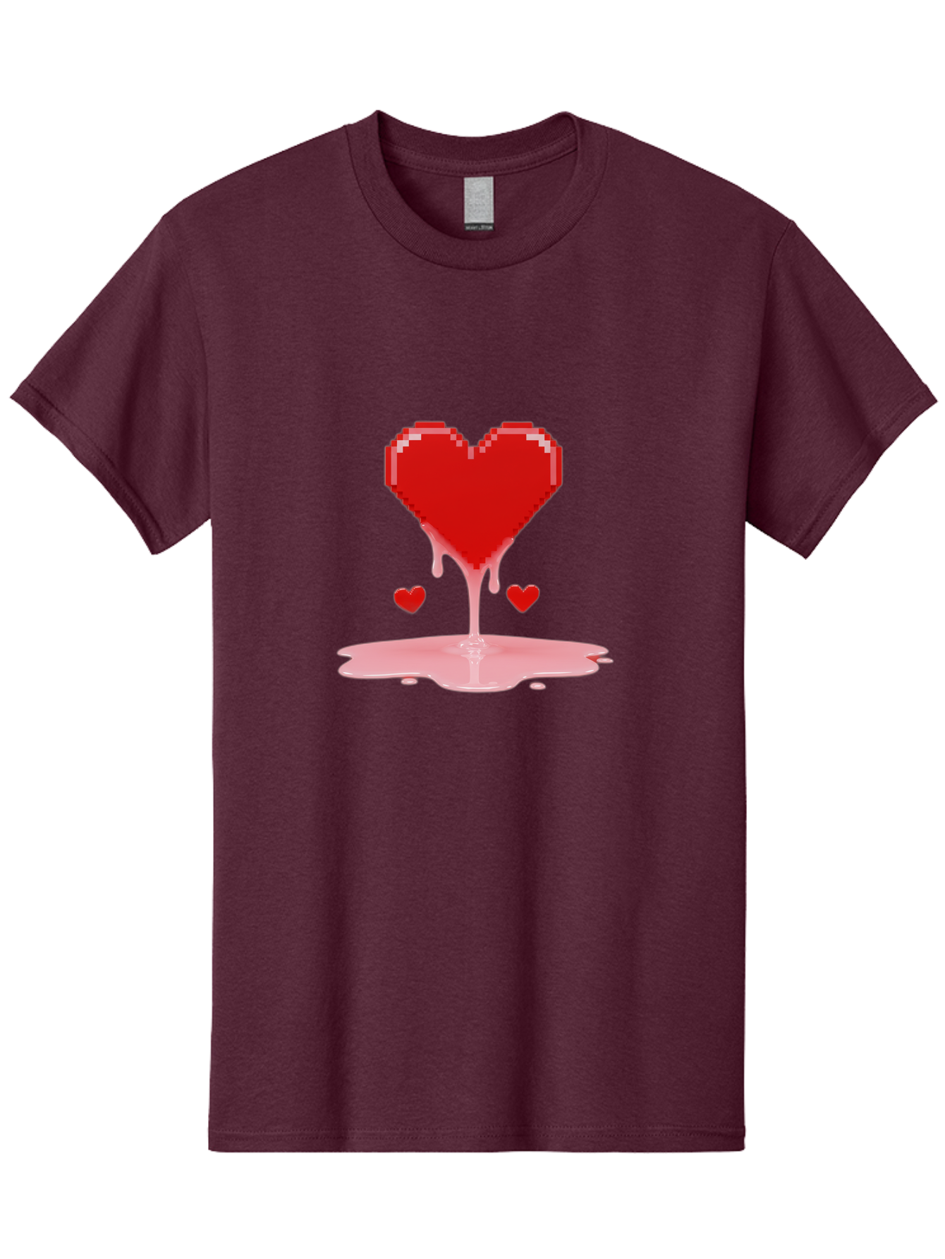 Melting-Heart-8 Men'S Graphic Tee, 100% Cotton, Comfortable Casual Summer Wear, Machine Washable, Vintage Camera, Old Camera, Antique Camera, Black Camera, Classic Photography, Photography Equipment, Nostalgic Device, Film Camera, Camera Art Baj586