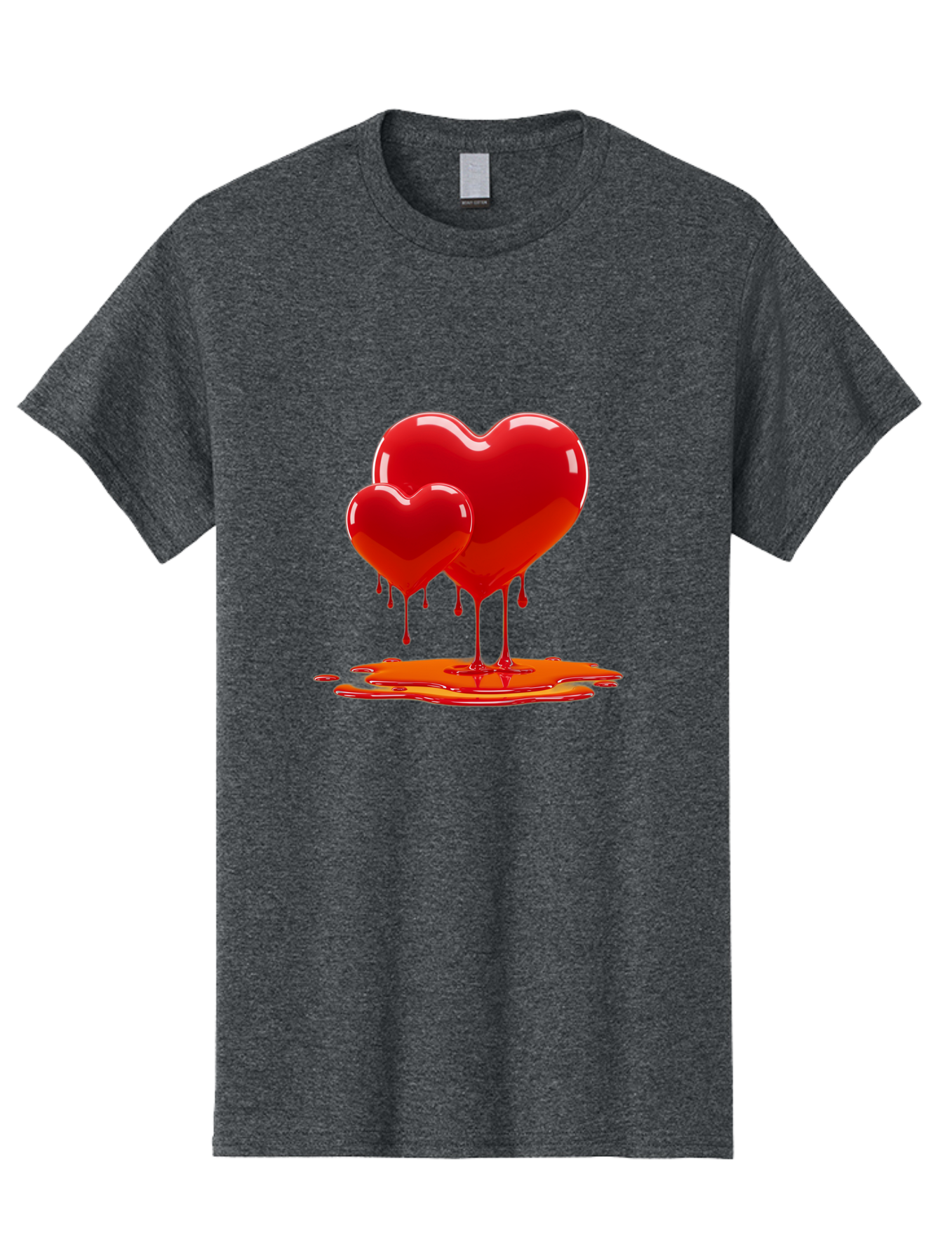Melting-Heart-9 Men'S Graphic Tee, 100% Cotton, Comfortable Casual Summer Wear, Machine Washable, Vintage Camera, Old Camera, Antique Camera, Black Camera, Classic Photography, Photography Equipment, Nostalgic Device, Film Camera, Camera Art Baj587