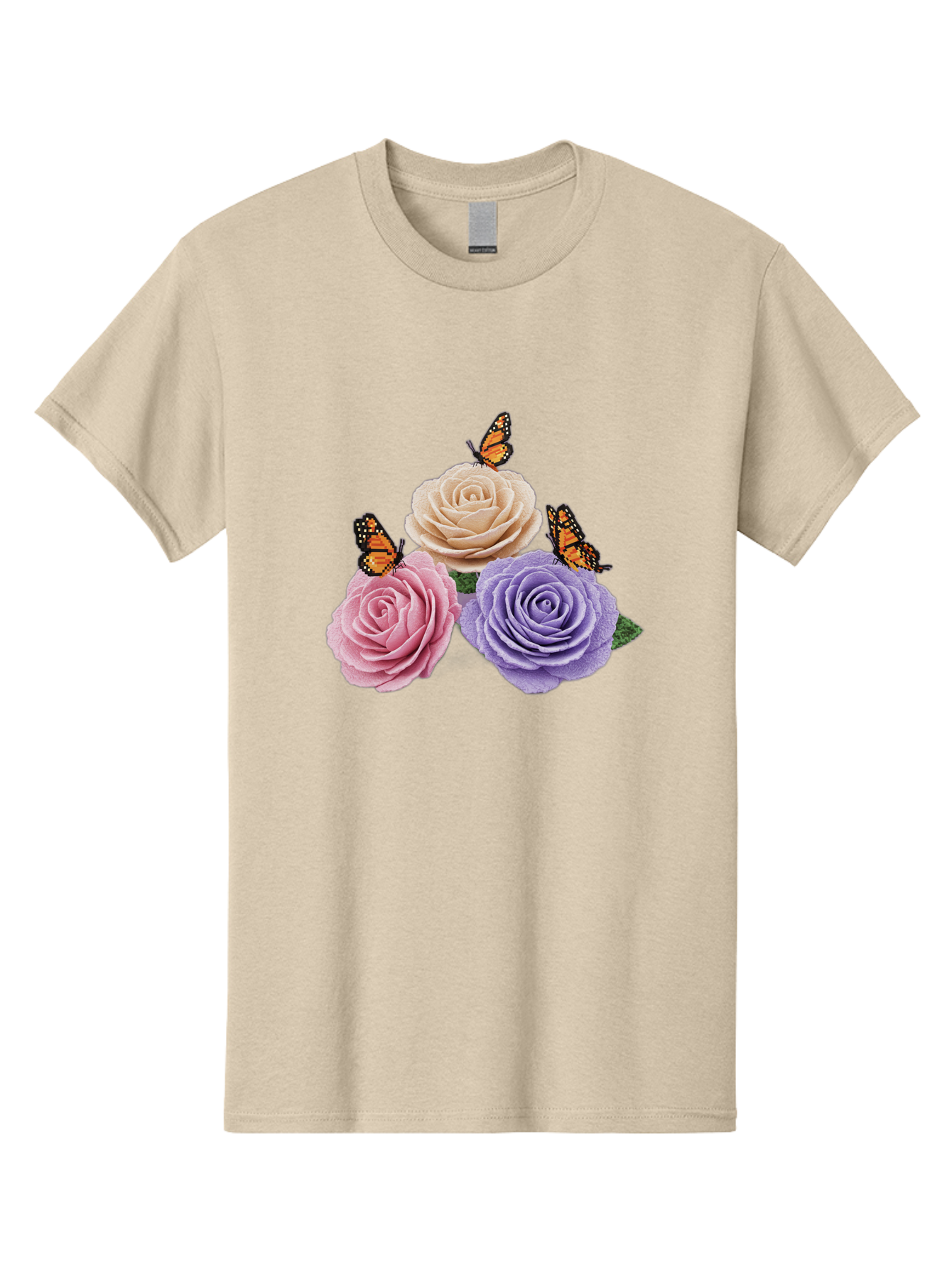 Monarch-Butterflies-Roses Men'S Graphic Tee, 100% Cotton, Comfortable Casual Summer Wear, Machine Washable, Vintage Camera, Old Camera, Antique Camera, Black Camera, Classic Photography, Photography Equipment, Nostalgic Device, Film Camera, Baj594