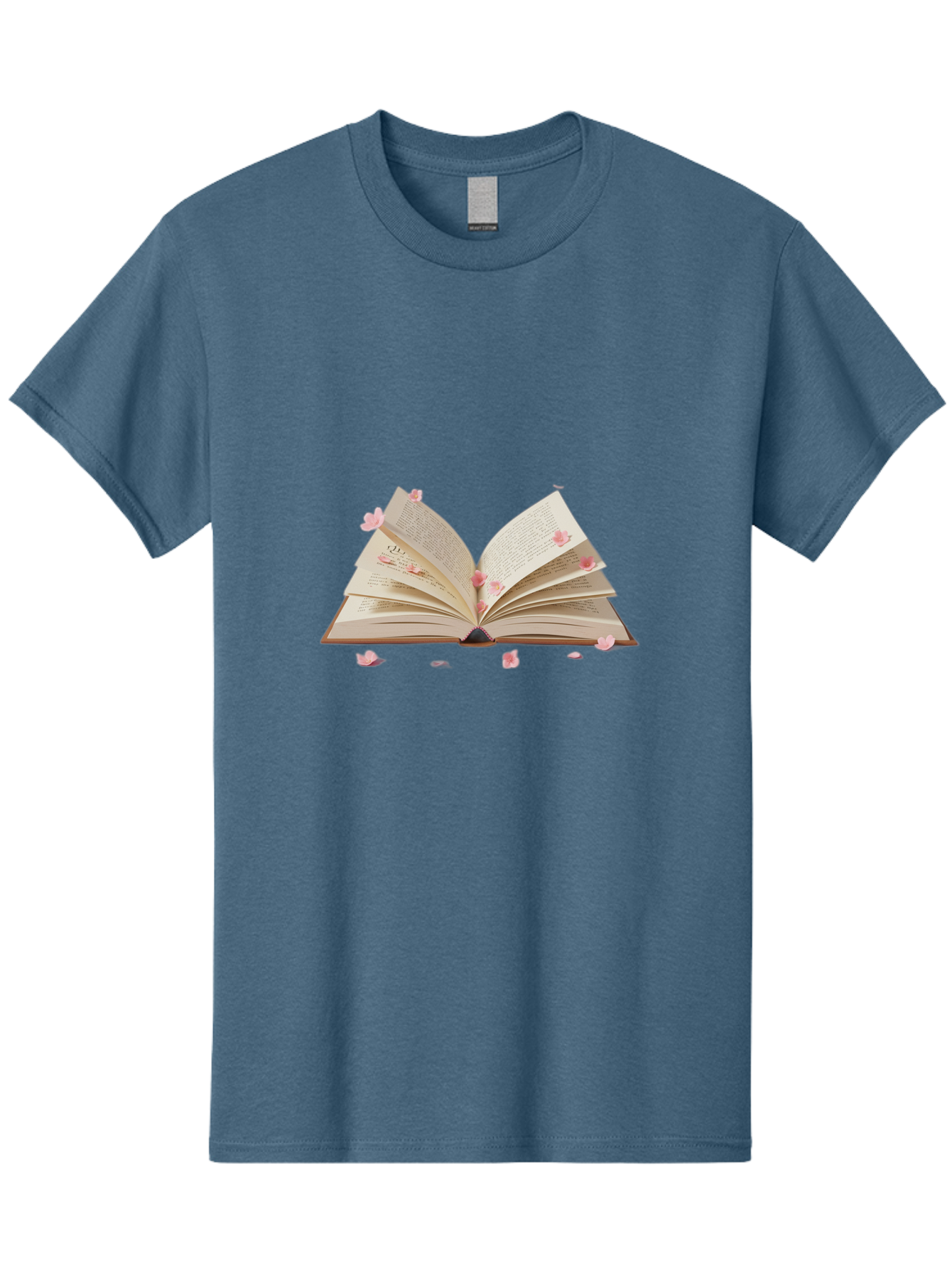 Open-Book-With-Pink-Petals Men'S Graphic Tee, 100% Cotton, Comfortable Casual Summer Wear, Machine Washable, Vintage Camera, Old Camera, Antique Camera, Black Camera, Classic Photography, Photography Equipment, Nostalgic Device, Film Camera, Baj601