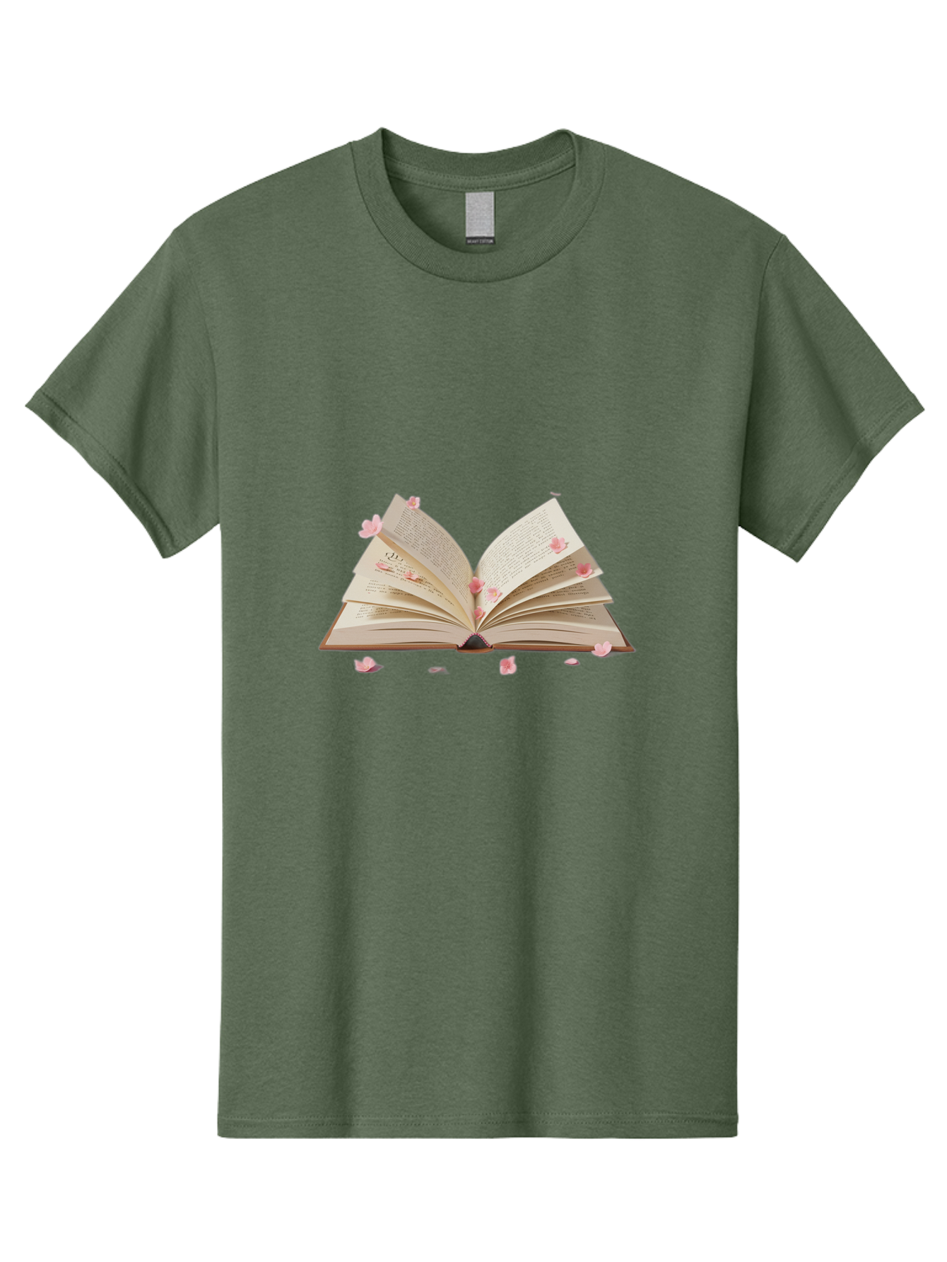 Open-Book-With-Pink-Petals Men'S Graphic Tee, 100% Cotton, Comfortable Casual Summer Wear, Machine Washable, Vintage Camera, Old Camera, Antique Camera, Black Camera, Classic Photography, Photography Equipment, Nostalgic Device, Film Camera, Baj601