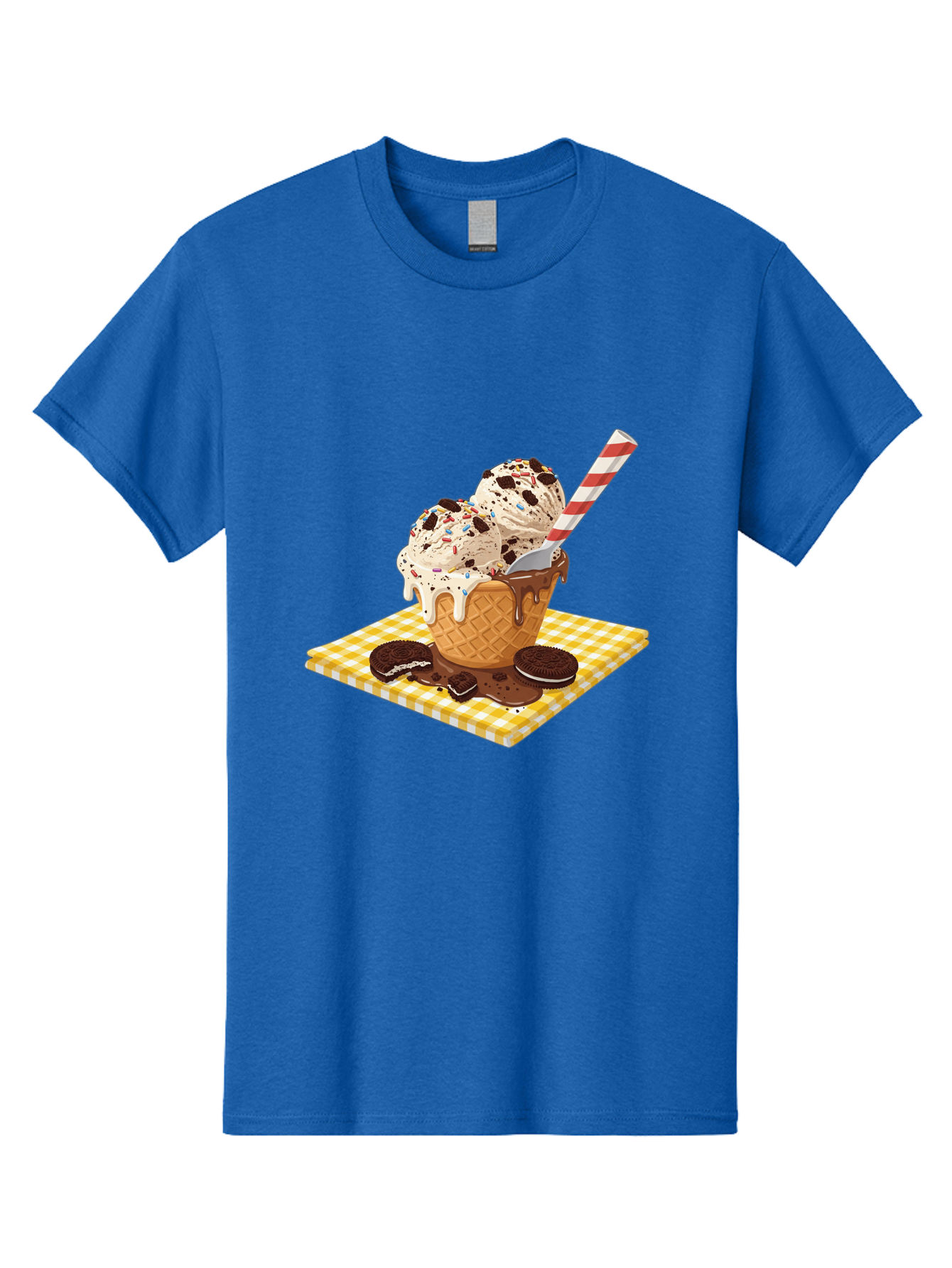 Oreo-Ice-Cream Men'S Graphic Tee, 100% Cotton, Comfortable Casual Summer Wear, Machine Washable, Vintage Camera, Old Camera, Antique Camera, Black Camera, Classic Photography, Photography Equipment, Nostalgic Device, Film Camera, Camera Art Baj605