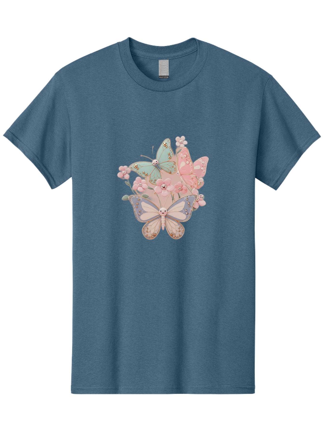 Pastel-Butterflies Men'S Graphic Tee, 100% Cotton, Comfortable Casual Summer Wear, Machine Washable, Vintage Camera, Old Camera, Antique Camera, Black Camera, Classic Photography, Photography Equipment, Nostalgic Device, Film Camera, Baj614