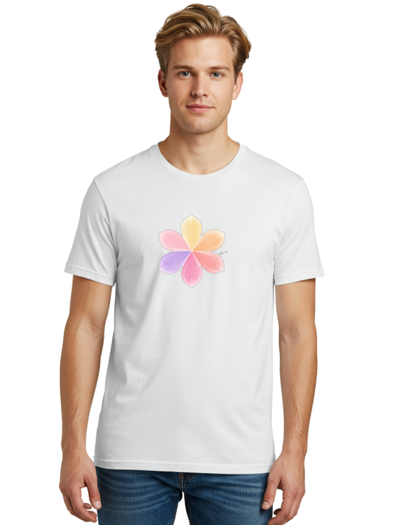 Pastel-Flower Men'S Graphic Tee, 100% Cotton, Comfortable Casual Summer Wear, Machine Washable, Vintage Camera, Old Camera, Antique Camera, Black Camera, Classic Photography, Photography Equipment, Nostalgic Device, Film Camera, Camera Art Baj618