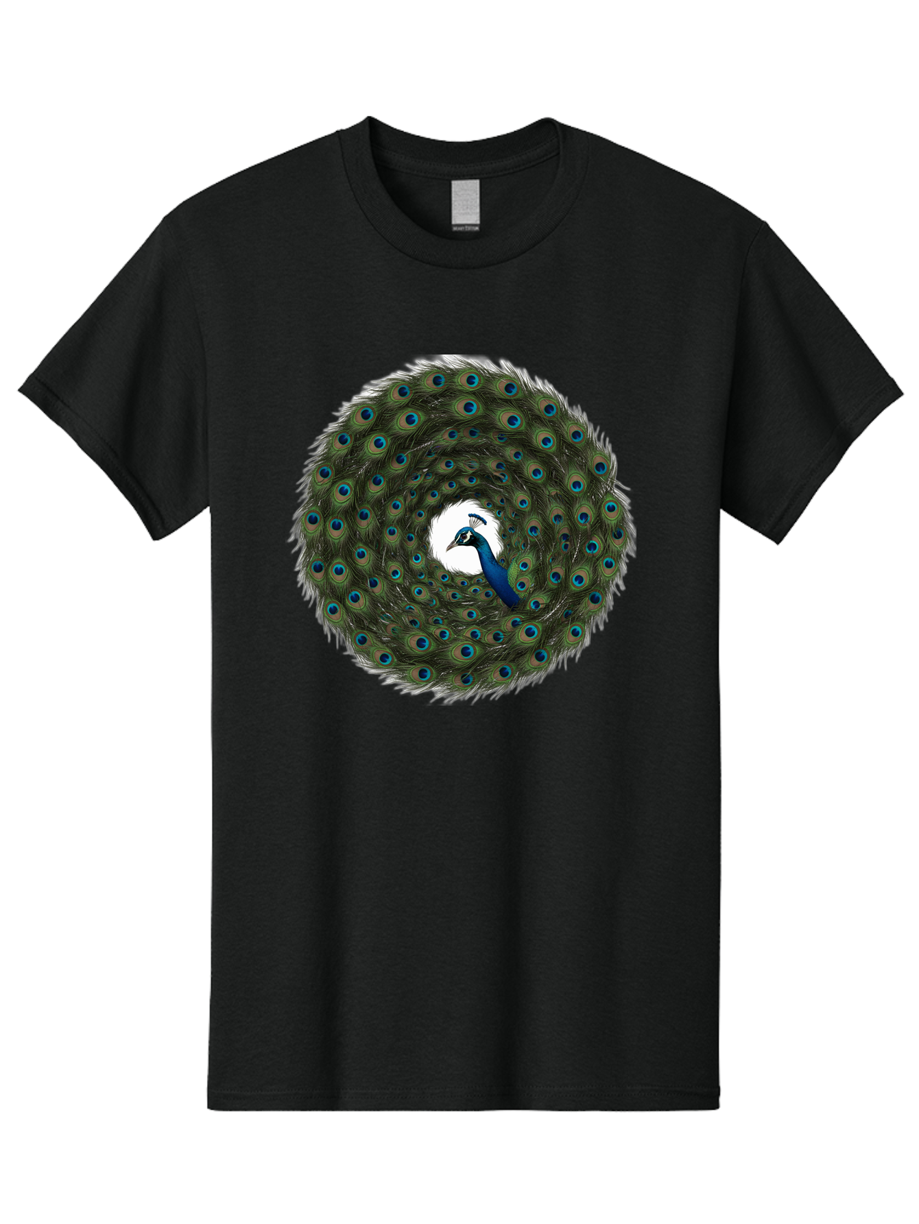 Peacock-Feathers-1 Men'S Graphic Tee, 100% Cotton, Comfortable Casual Summer Wear, Machine Washable, Vintage Camera, Old Camera, Antique Camera, Black Camera, Classic Photography, Photography Equipment, Nostalgic Device, Film Camera, Baj629