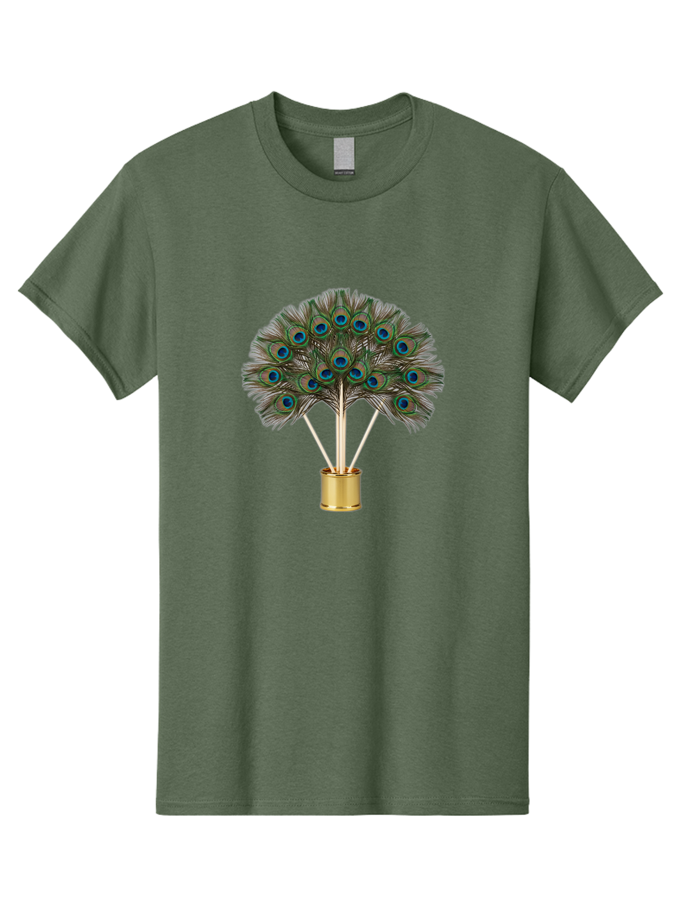 Peacock-Feathers-Arrangement Men'S Graphic Tee, 100% Cotton, Comfortable Casual Summer Wear, Machine Washable, Vintage Camera, Old Camera, Antique Camera, Black Camera, Classic Photography, Photography Equipment, Nostalgic Device, Film Camera, Baj630