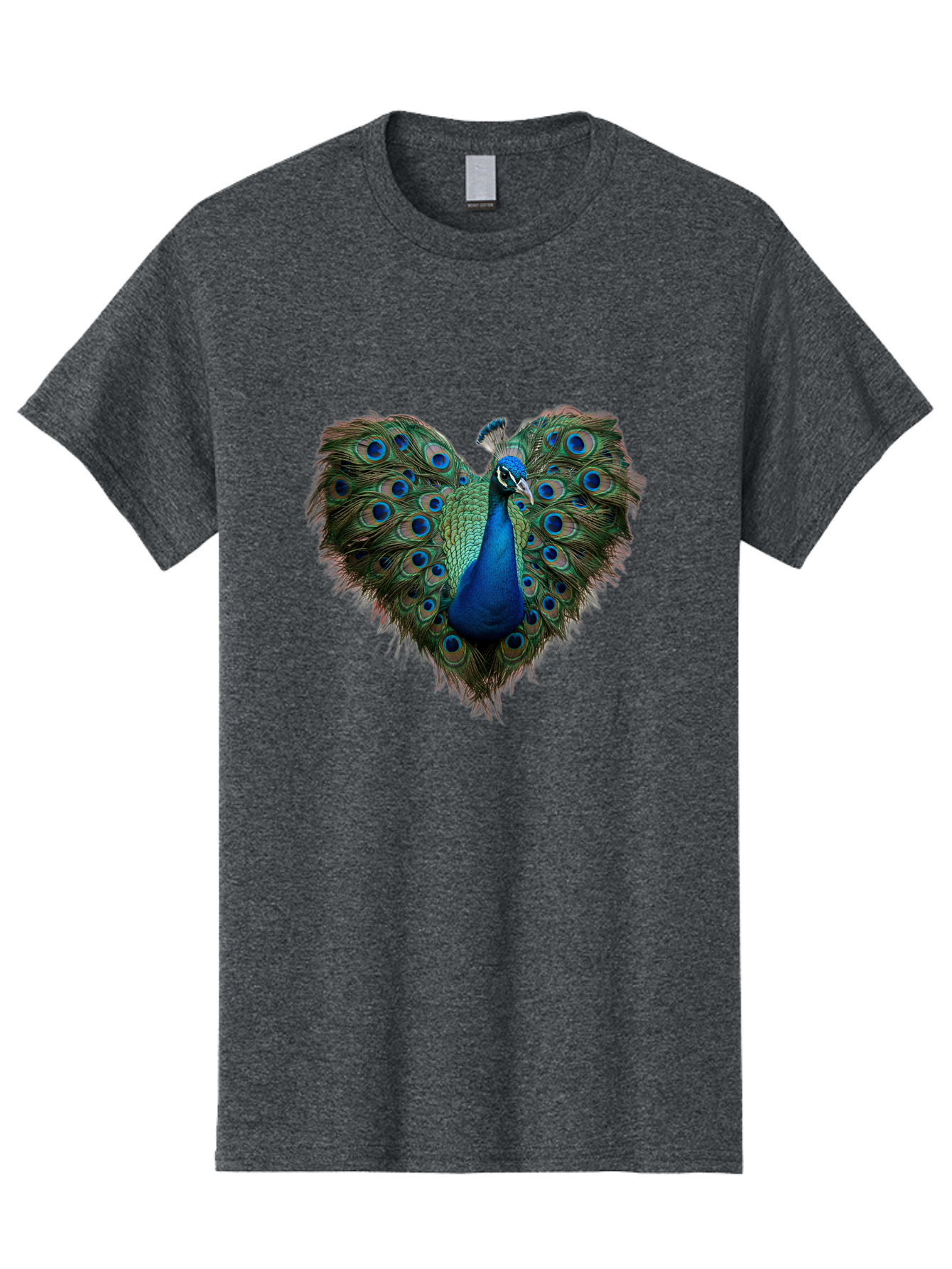 Peacock-Heart Men'S Graphic Tee, 100% Cotton, Comfortable Casual Summer Wear, Machine Washable, Vintage Camera, Old Camera, Antique Camera, Black Camera, Classic Photography, Photography Equipment, Nostalgic Device, Film Camera, Camera Art Baj633