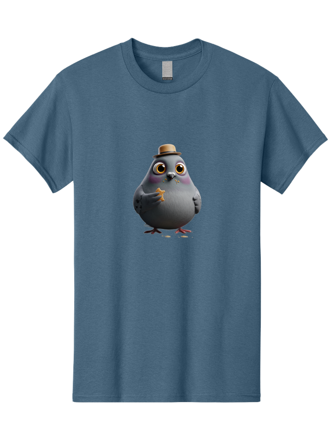 Pigeon-With-Hat Men'S Graphic Tee, 100% Cotton, Comfortable Casual Summer Wear, Machine Washable, Vintage Camera, Old Camera, Antique Camera, Black Camera, Classic Photography, Photography Equipment, Nostalgic Device, Film Camera, Camera Art Baj644