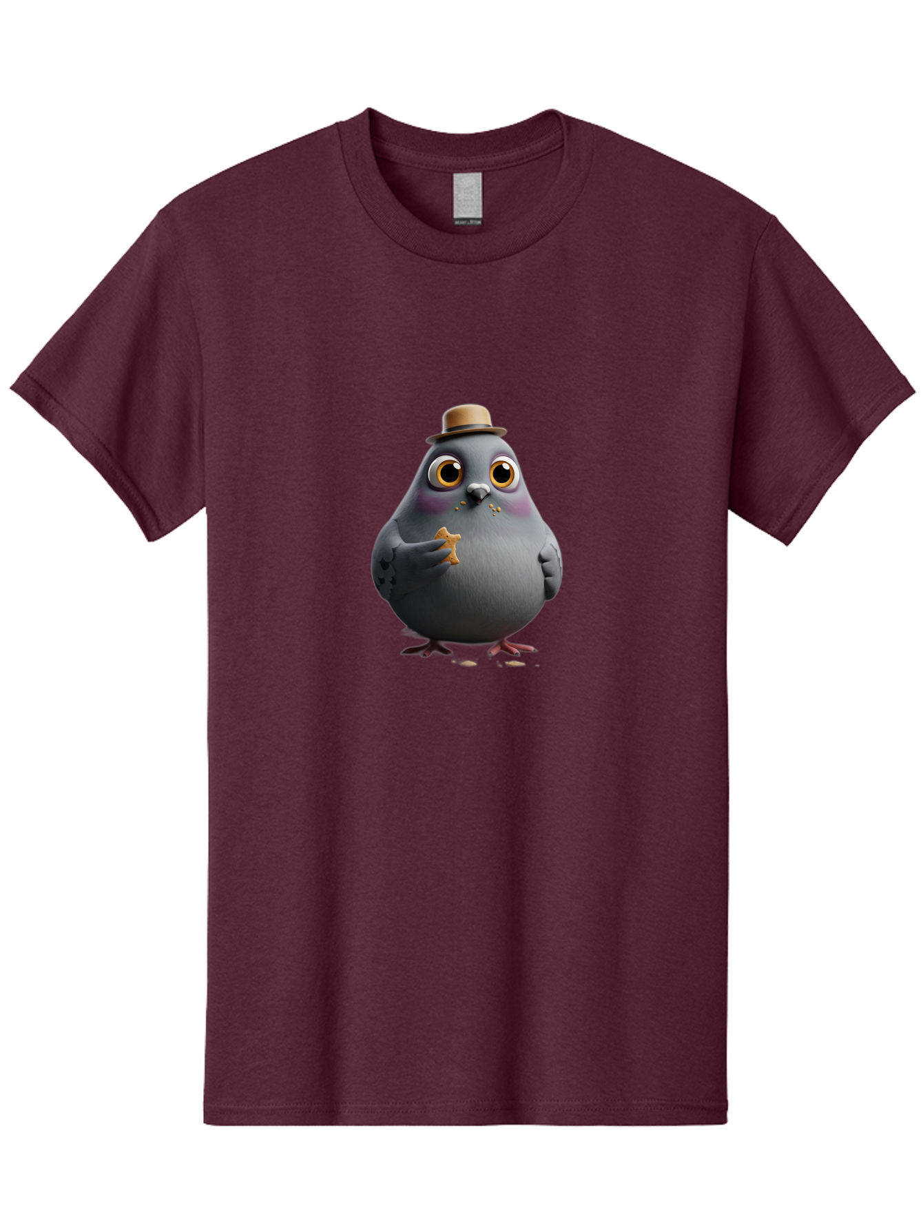 Pigeon-With-Hat Men'S Graphic Tee, 100% Cotton, Comfortable Casual Summer Wear, Machine Washable, Vintage Camera, Old Camera, Antique Camera, Black Camera, Classic Photography, Photography Equipment, Nostalgic Device, Film Camera, Camera Art Baj644
