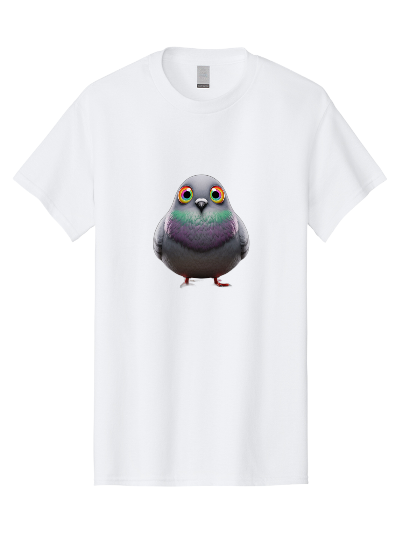 Pigeon-With-Rainbow-Eyes Men'S Graphic Tee, 100% Cotton, Comfortable Casual Summer Wear, Machine Washable, Vintage Camera, Old Camera, Antique Camera, Black Camera, Classic Photography, Photography Equipment, Nostalgic Device, Film Camera, Baj646
