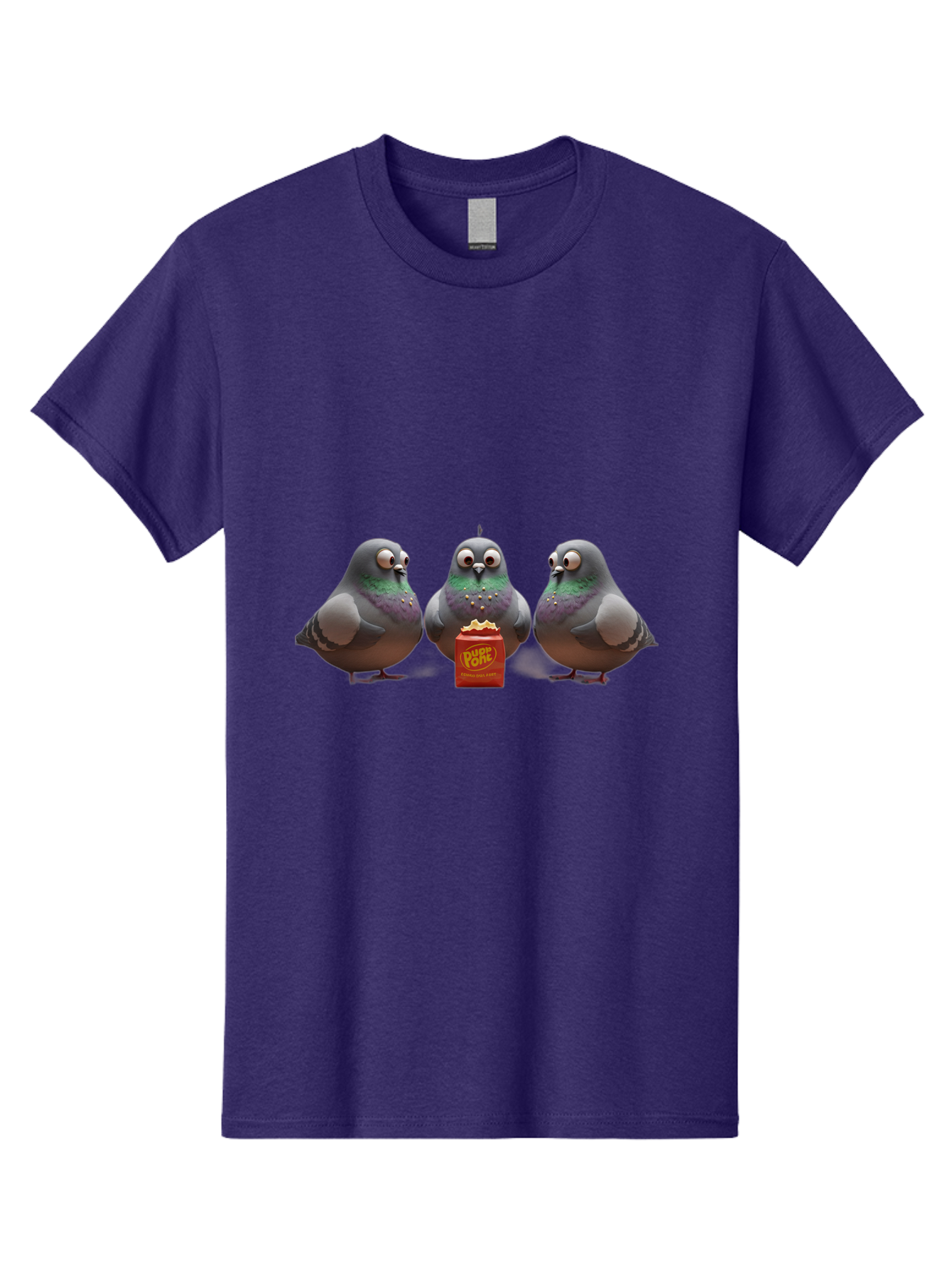 Pigeons-Sharing-Popcorn Men'S Graphic Tee, 100% Cotton, Comfortable Casual Summer Wear, Machine Washable, Vintage Camera, Old Camera, Antique Camera, Black Camera, Classic Photography, Photography Equipment, Nostalgic Device, Film Camera, Baj652