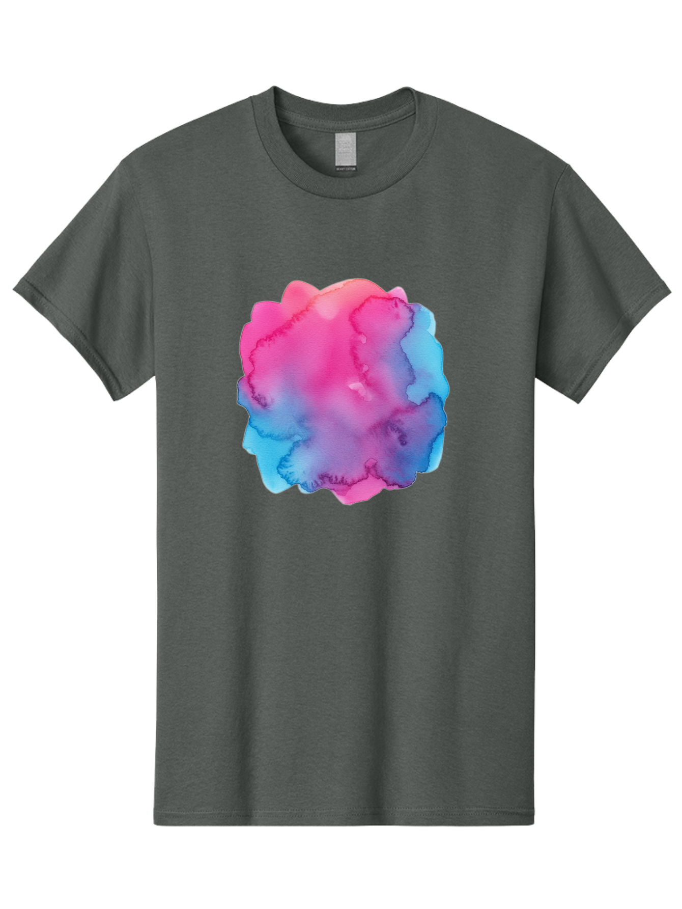 Pink-Blue-Watercolor-Splash Men'S Graphic Tee, 100% Cotton, Comfortable Casual Summer Wear, Machine Washable, Vintage Camera, Old Camera, Antique Camera, Black Camera, Classic Photography, Photography Equipment, Nostalgic Device, Film Camera, Baj658