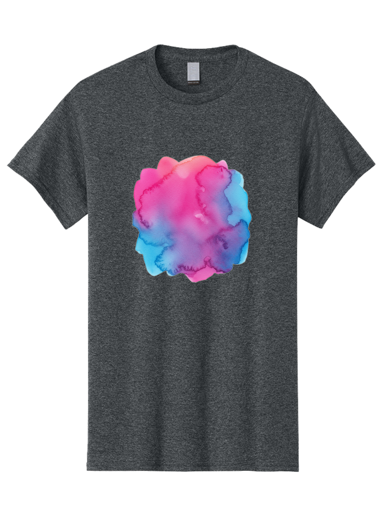 Pink-Blue-Watercolor-Splash Men'S Graphic Tee, 100% Cotton, Comfortable Casual Summer Wear, Machine Washable, Vintage Camera, Old Camera, Antique Camera, Black Camera, Classic Photography, Photography Equipment, Nostalgic Device, Film Camera, Baj658