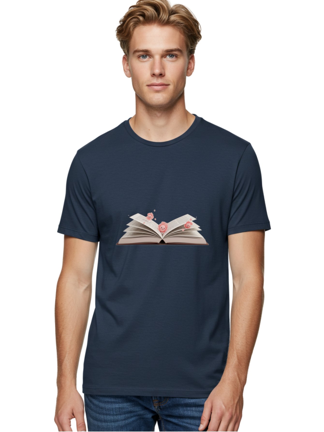 Pink-Characters-Flying-Out-Of-Book Men'S Graphic Tee, 100% Cotton, Comfortable Casual Summer Wear, Machine Washable, Vintage Camera, Old Camera, Antique Camera, Black Camera, Classic Photography, Photography Equipment, Nostalgic Device, Baj660
