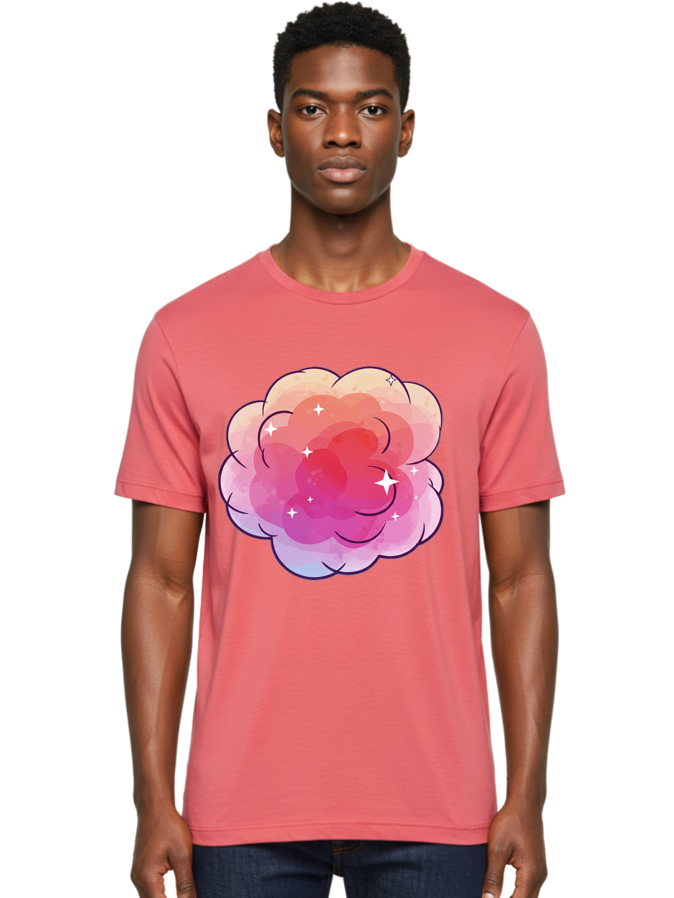 Pink-Cloud Men'S Graphic Tee, 100% Cotton, Comfortable Casual Summer Wear, Machine Washable, Vintage Camera, Old Camera, Antique Camera, Black Camera, Classic Photography, Photography Equipment, Nostalgic Device, Film Camera, Camera Art Baj662