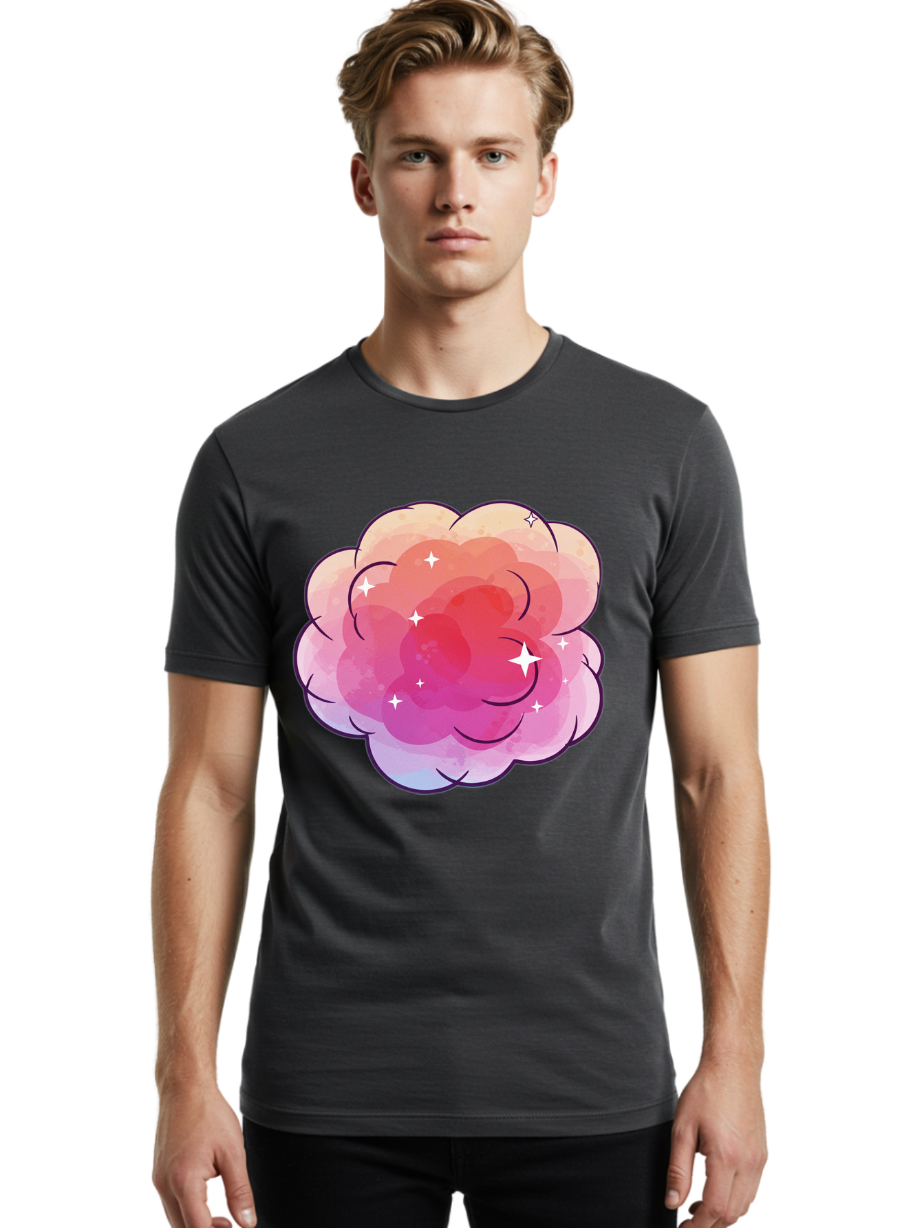 Pink-Cloud Men'S Graphic Tee, 100% Cotton, Comfortable Casual Summer Wear, Machine Washable, Vintage Camera, Old Camera, Antique Camera, Black Camera, Classic Photography, Photography Equipment, Nostalgic Device, Film Camera, Camera Art Baj662