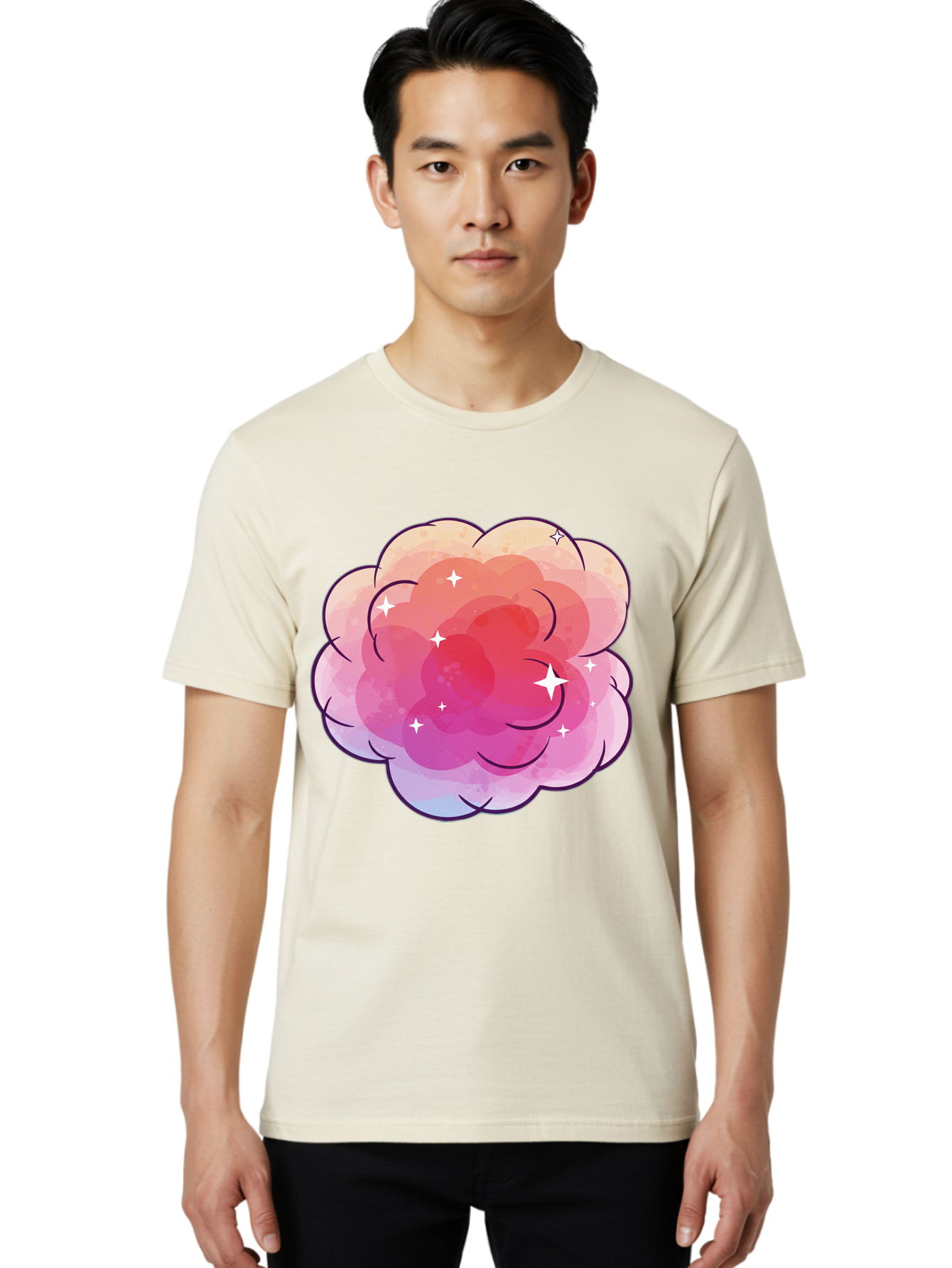 Pink-Cloud Men'S Graphic Tee, 100% Cotton, Comfortable Casual Summer Wear, Machine Washable, Vintage Camera, Old Camera, Antique Camera, Black Camera, Classic Photography, Photography Equipment, Nostalgic Device, Film Camera, Camera Art Baj662