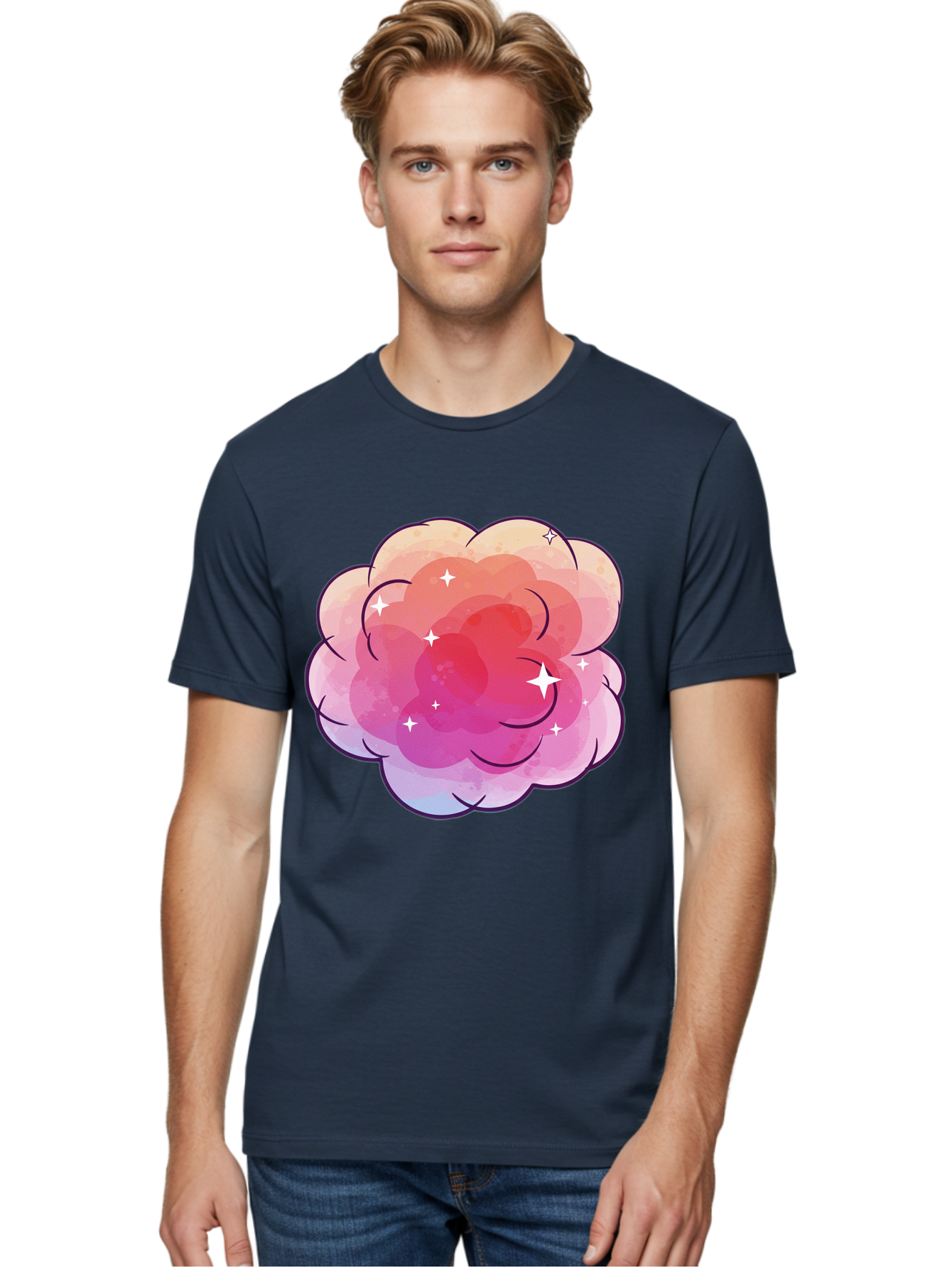 Pink-Cloud Men'S Graphic Tee, 100% Cotton, Comfortable Casual Summer Wear, Machine Washable, Vintage Camera, Old Camera, Antique Camera, Black Camera, Classic Photography, Photography Equipment, Nostalgic Device, Film Camera, Camera Art Baj662