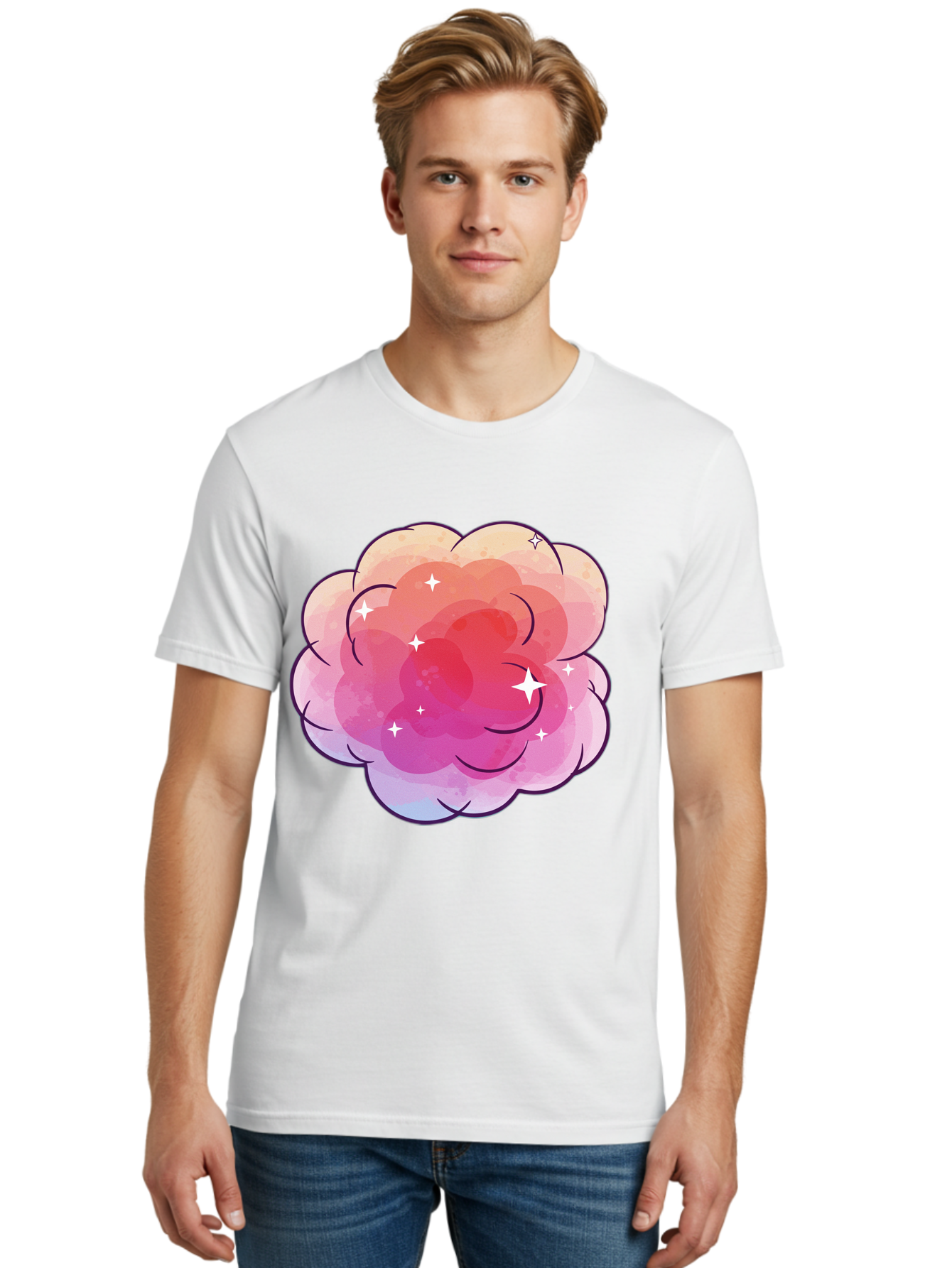 Pink-Cloud Men'S Graphic Tee, 100% Cotton, Comfortable Casual Summer Wear, Machine Washable, Vintage Camera, Old Camera, Antique Camera, Black Camera, Classic Photography, Photography Equipment, Nostalgic Device, Film Camera, Camera Art Baj662