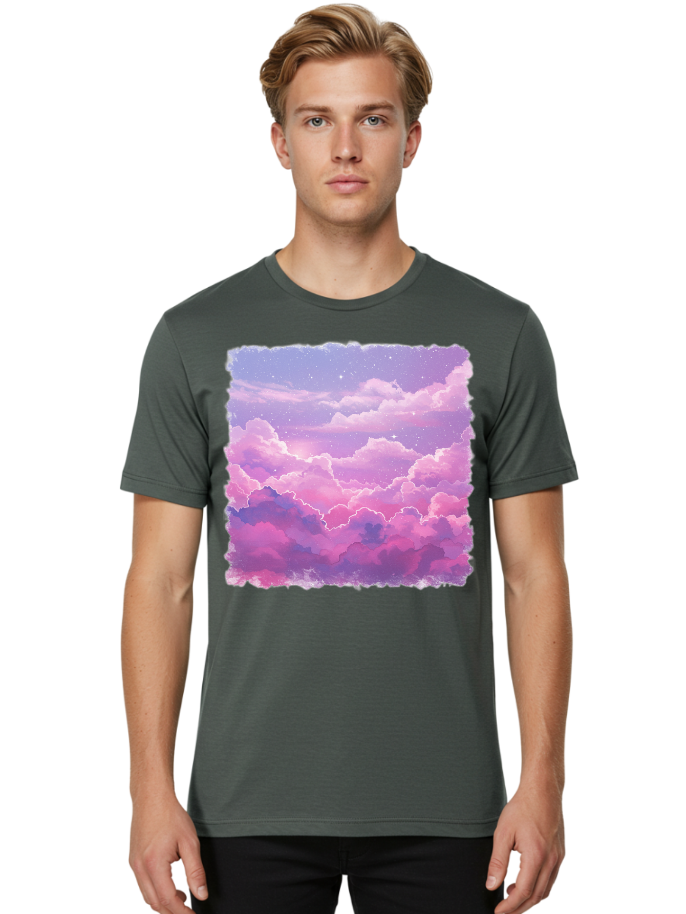 Pink-Clouds Men'S Graphic Tee, 100% Cotton, Comfortable Casual Summer Wear, Machine Washable, Vintage Camera, Old Camera, Antique Camera, Black Camera, Classic Photography, Photography Equipment, Nostalgic Device, Film Camera, Camera Art Baj663