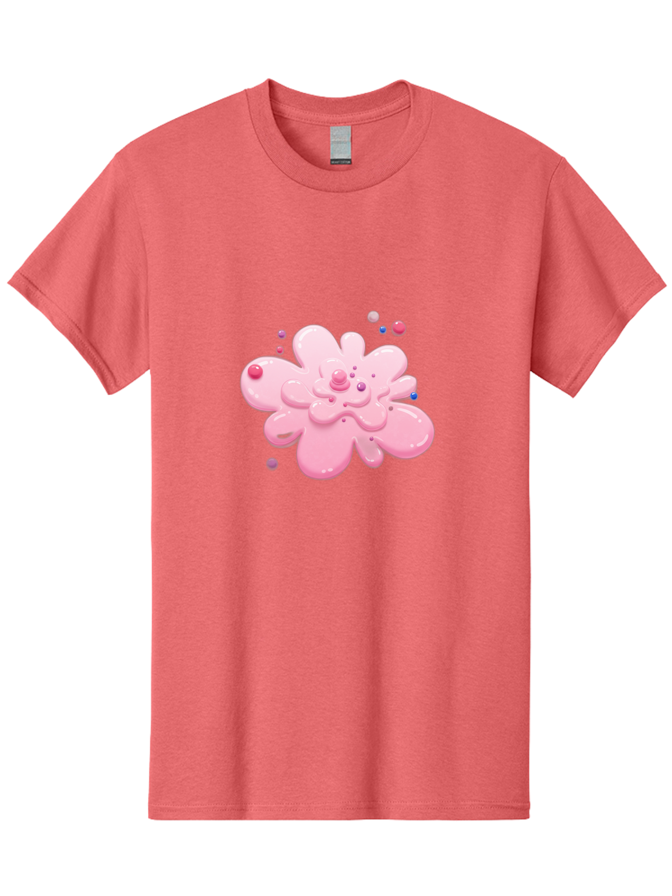 Pink-Droplet-Flower Men'S Graphic Tee, 100% Cotton, Comfortable Casual Summer Wear, Machine Washable, Vintage Camera, Old Camera, Antique Camera, Black Camera, Classic Photography, Photography Equipment, Nostalgic Device, Film Camera, Baj668