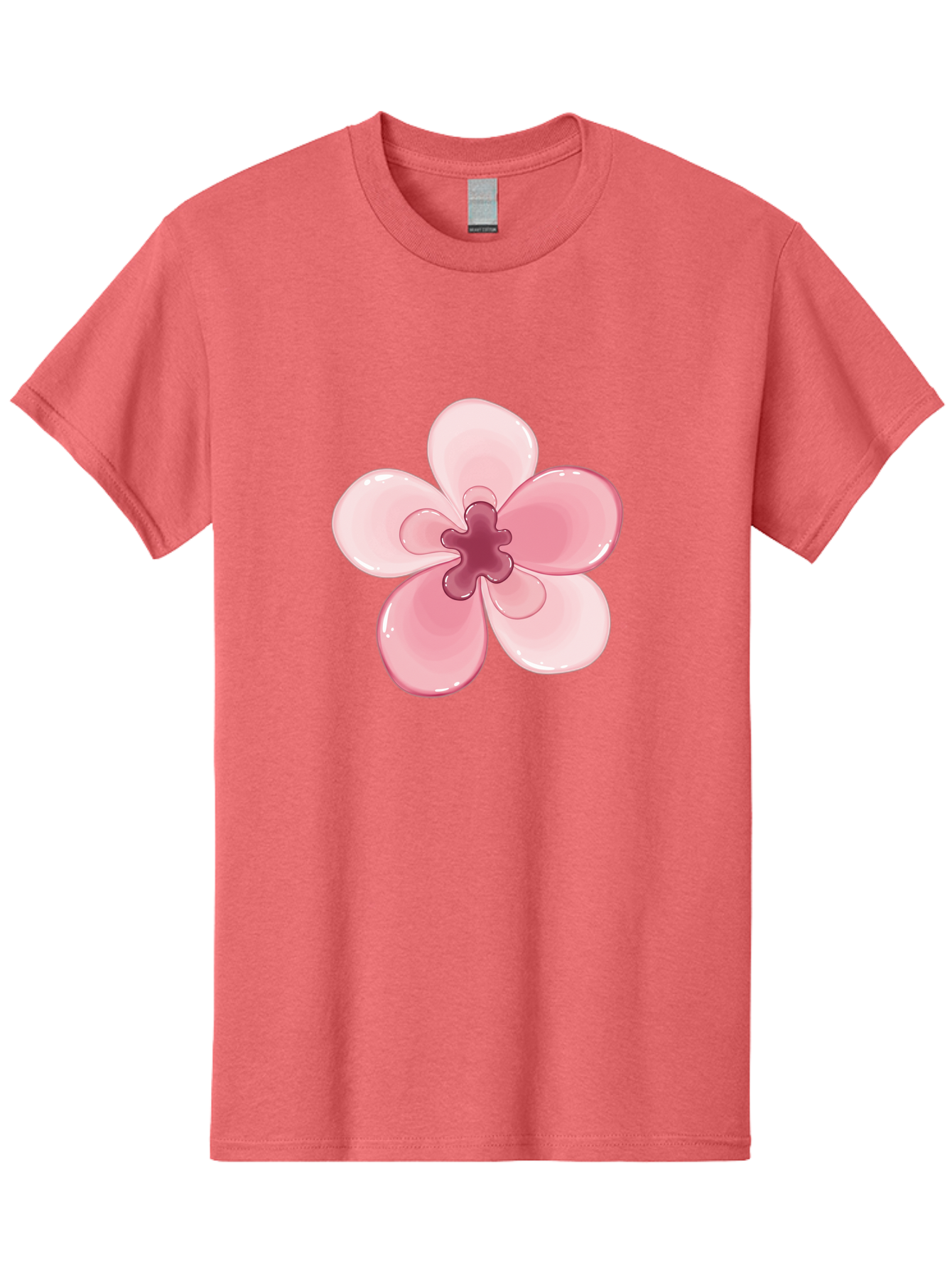 Pink-Flower-1 Men'S Graphic Tee, 100% Cotton, Comfortable Casual Summer Wear, Machine Washable, Vintage Camera, Old Camera, Antique Camera, Black Camera, Classic Photography, Photography Equipment, Nostalgic Device, Film Camera, Camera Art Baj669