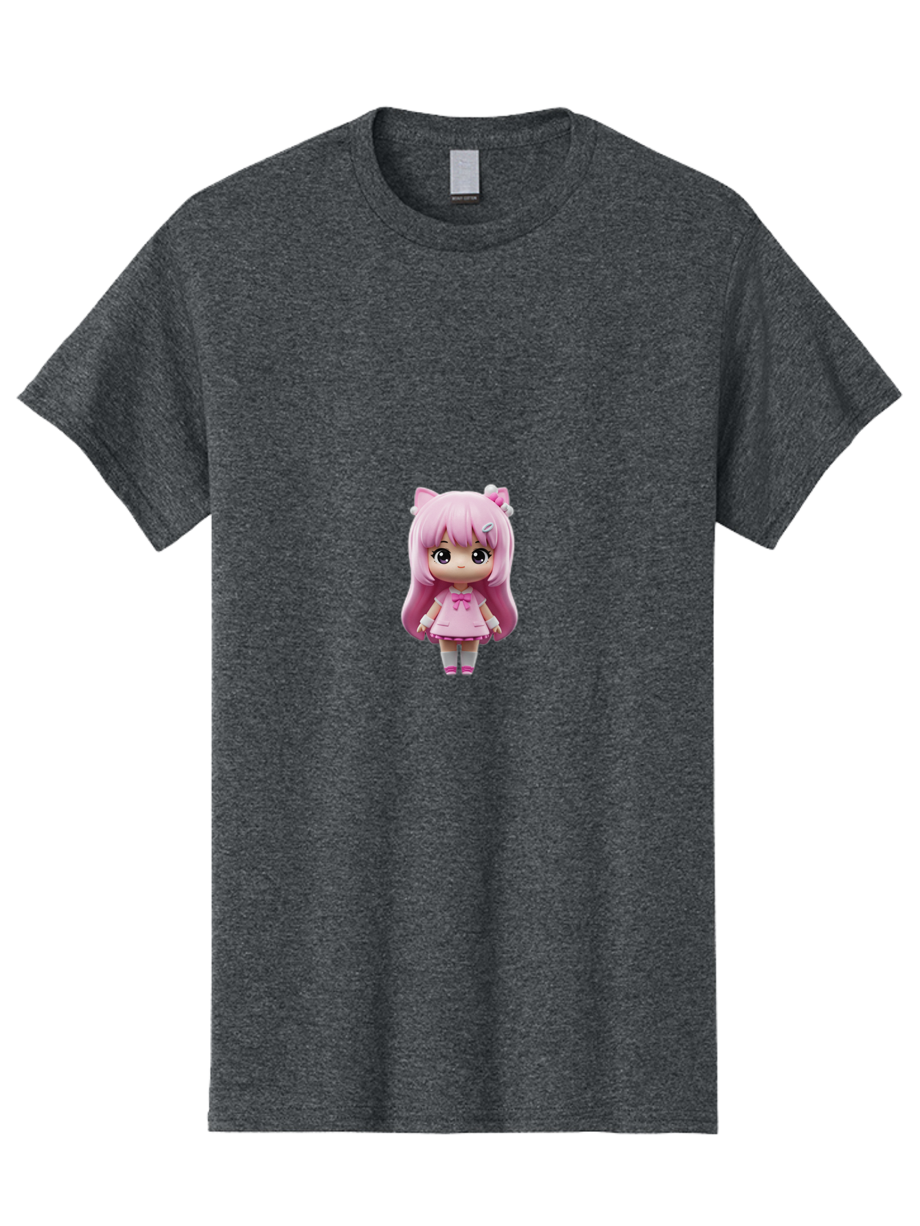 Pink-Hair-Anime-Doll Men'S Graphic Tee, 100% Cotton, Comfortable Casual Summer Wear, Machine Washable, Vintage Camera, Old Camera, Antique Camera, Black Camera, Classic Photography, Photography Equipment, Nostalgic Device, Film Camera, Baj671