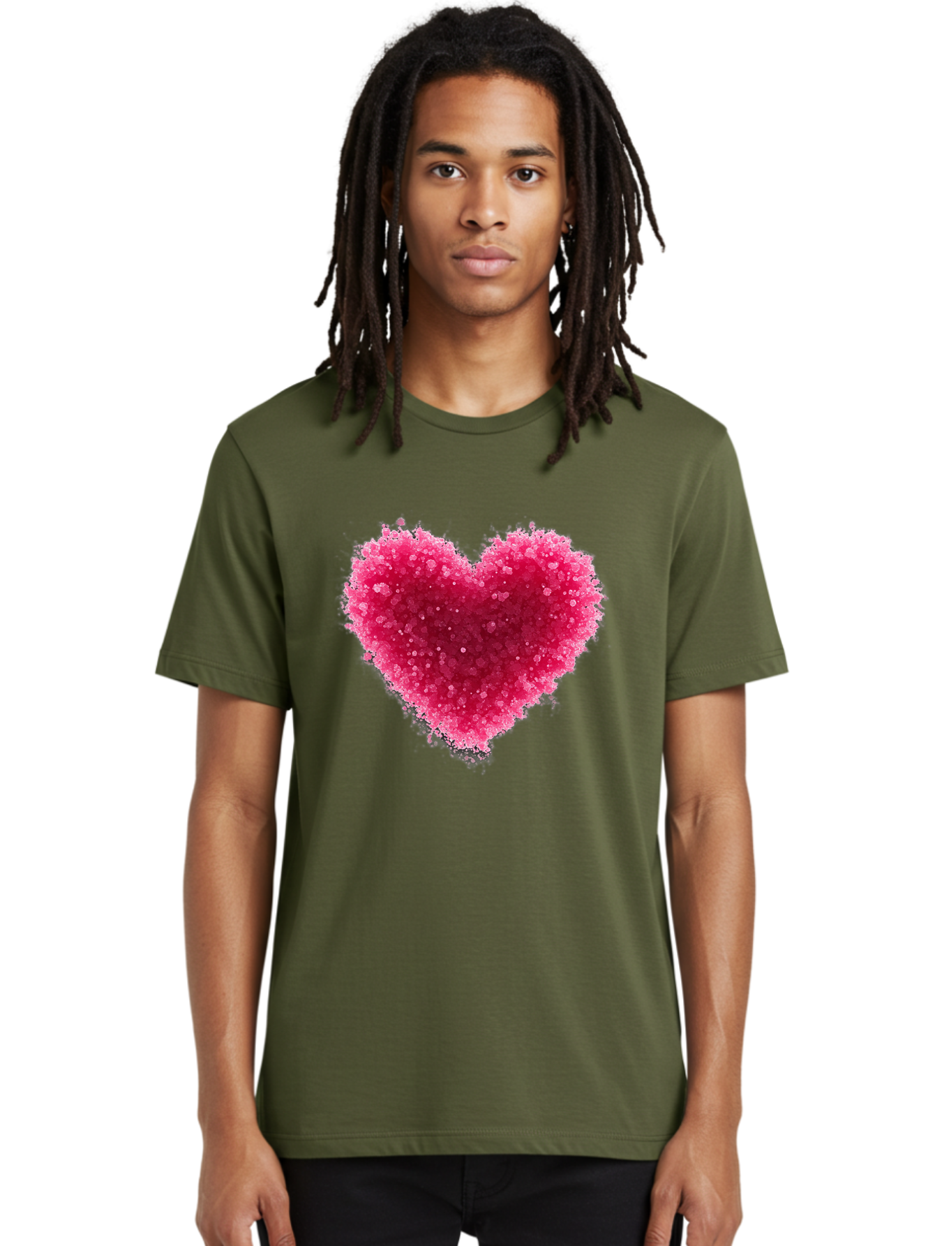 Pink-Heart-1 Men'S Graphic Tee, 100% Cotton, Comfortable Casual Summer Wear, Machine Washable, Vintage Camera, Old Camera, Antique Camera, Black Camera, Classic Photography, Photography Equipment, Nostalgic Device, Film Camera, Camera Art Baj672