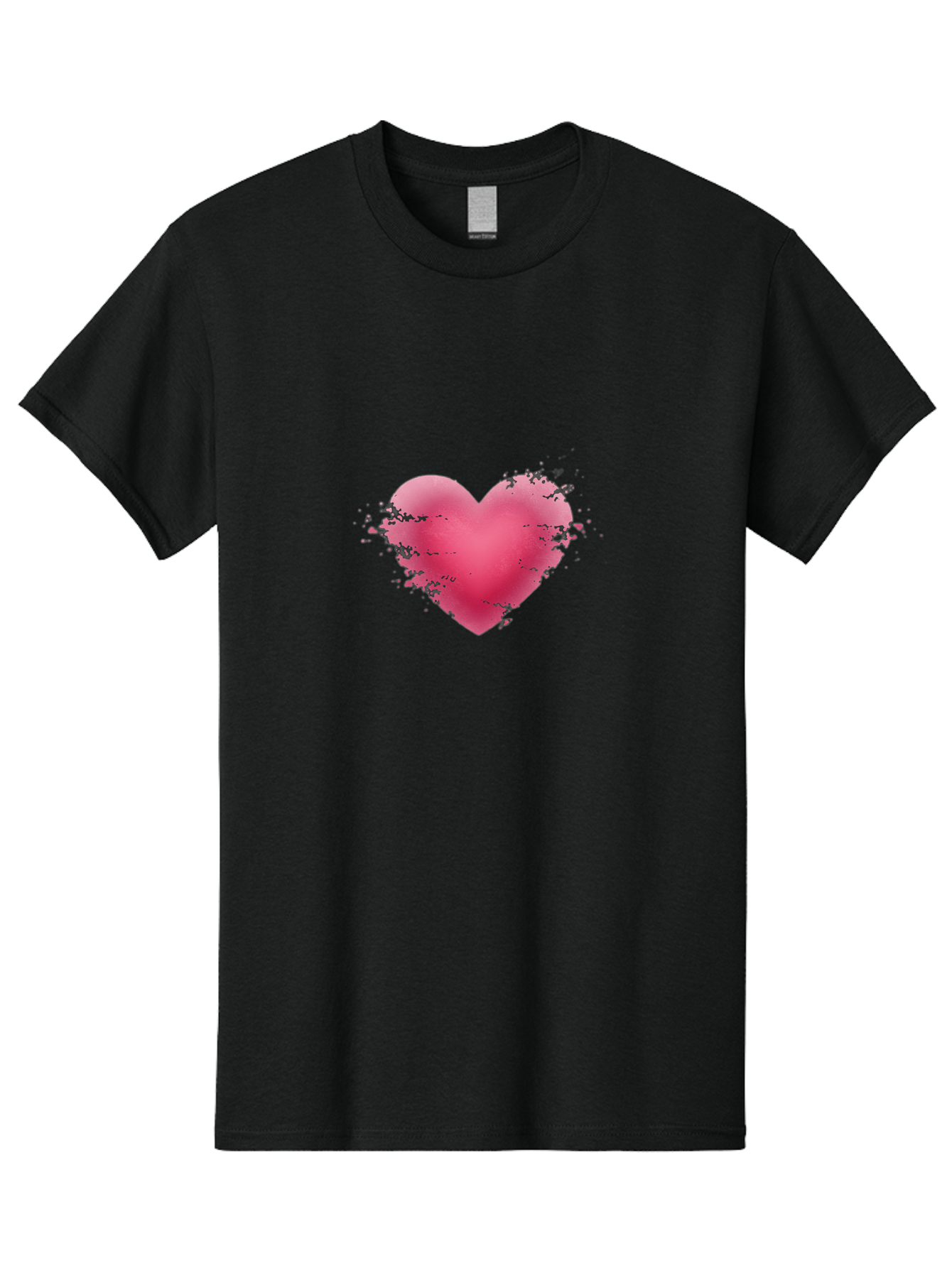 Pink-Heart-4 Men'S Graphic Tee, 100% Cotton, Comfortable Casual Summer Wear, Machine Washable, Vintage Camera, Old Camera, Antique Camera, Black Camera, Classic Photography, Photography Equipment, Nostalgic Device, Film Camera, Camera Art Baj675